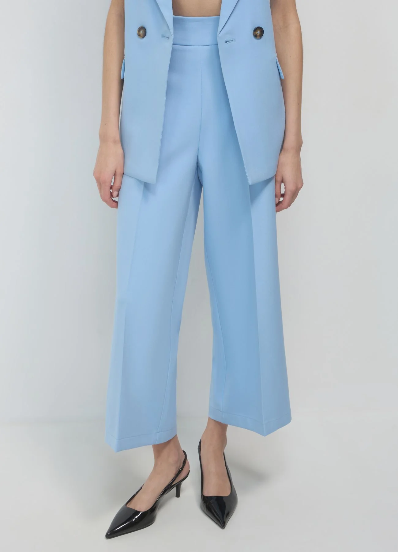 Pantalone palazzo cropped - Image 2