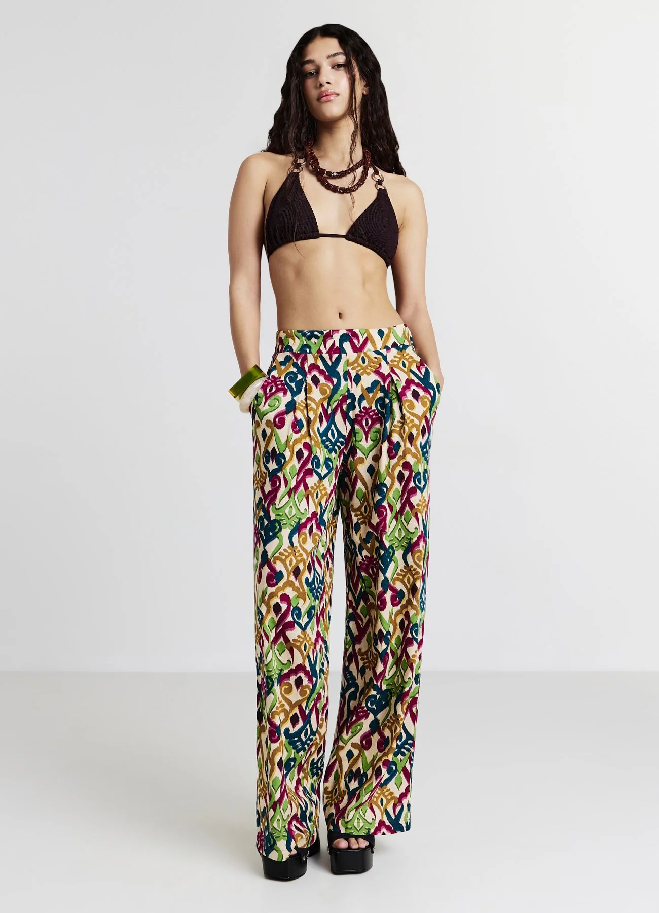Pantalone palazzo fantasia