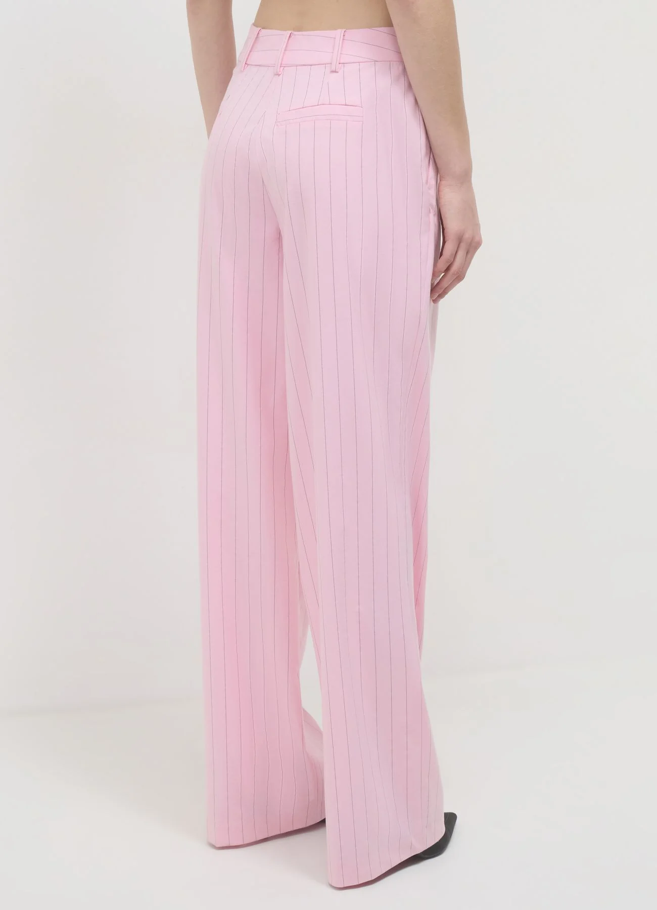 Pantalone palazzo gessato