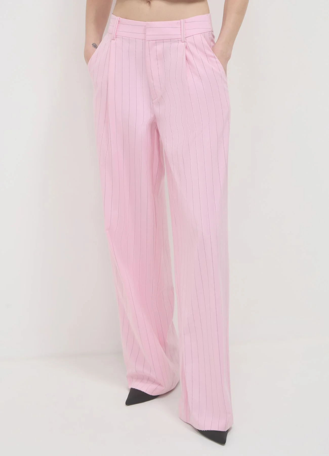 Pantalone palazzo gessato - Image 3