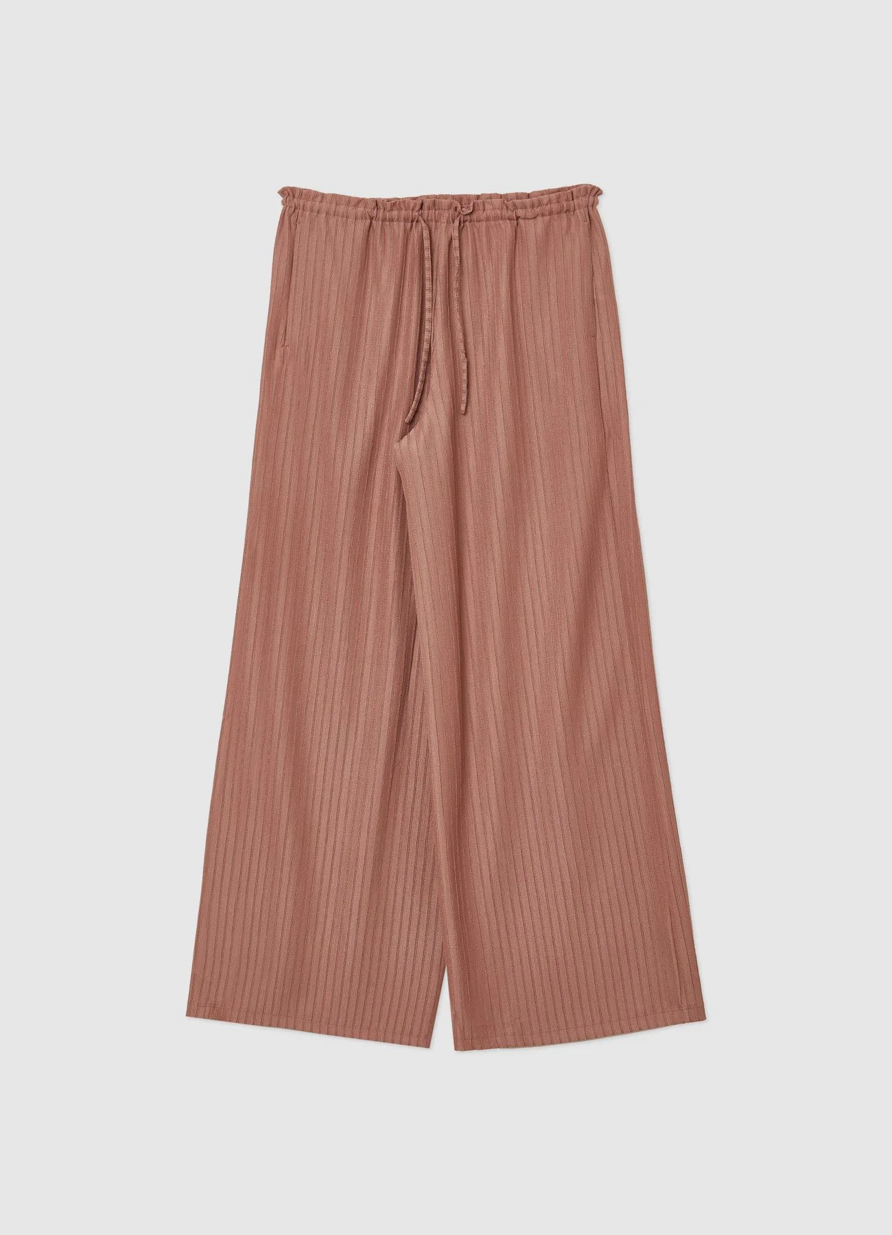Pantalone palazzo tessuto in rilievo - Image 4