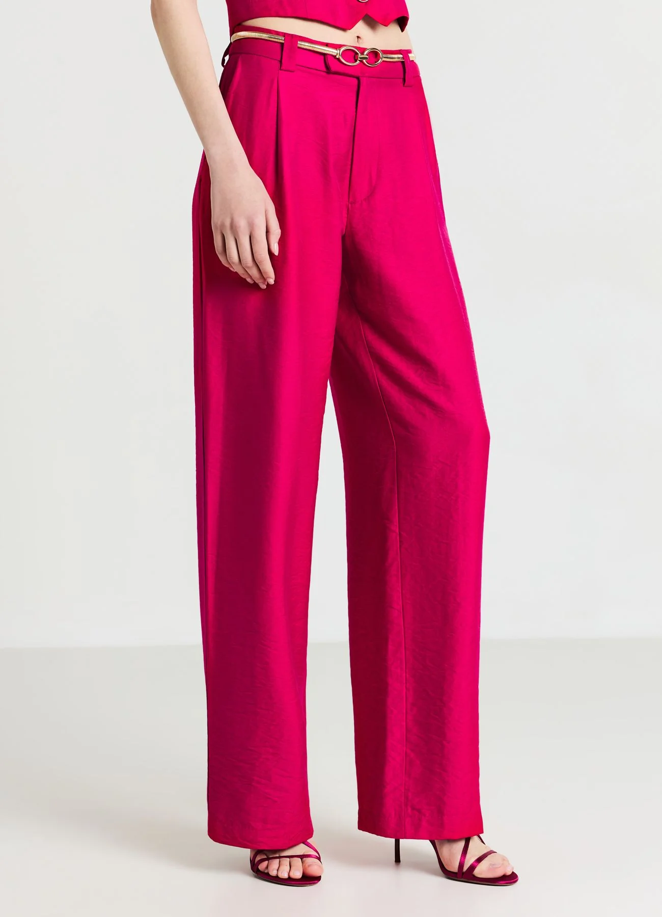 Pantalone palazzo tinta unita