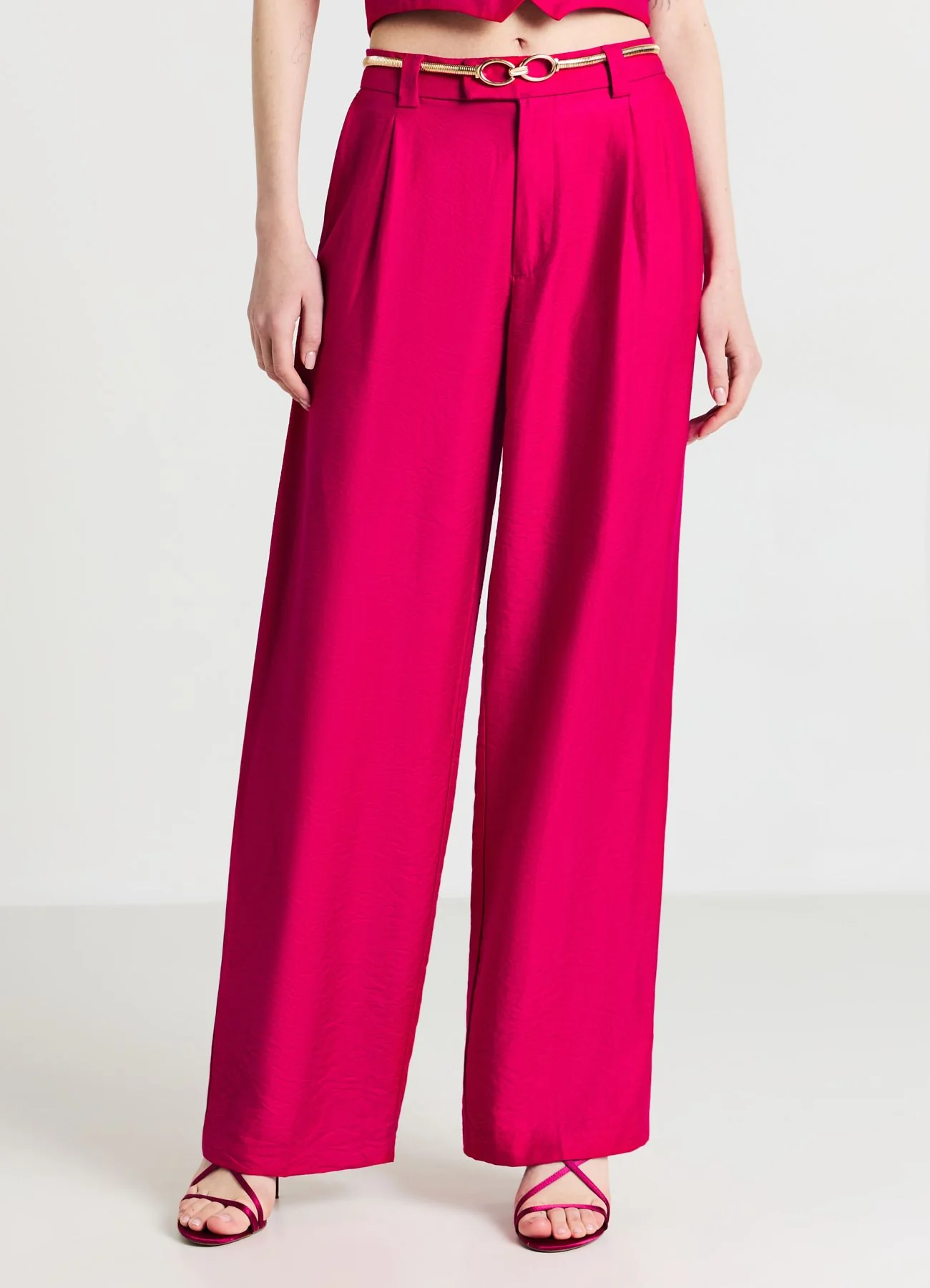 Pantalone palazzo tinta unita - Image 4