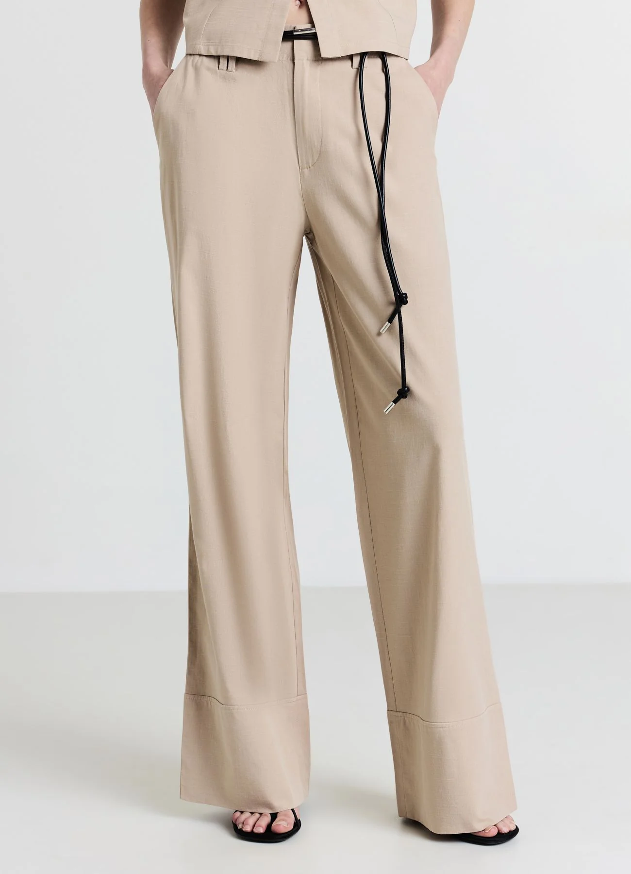 Pantalone palazzo tinta unita - Image 2
