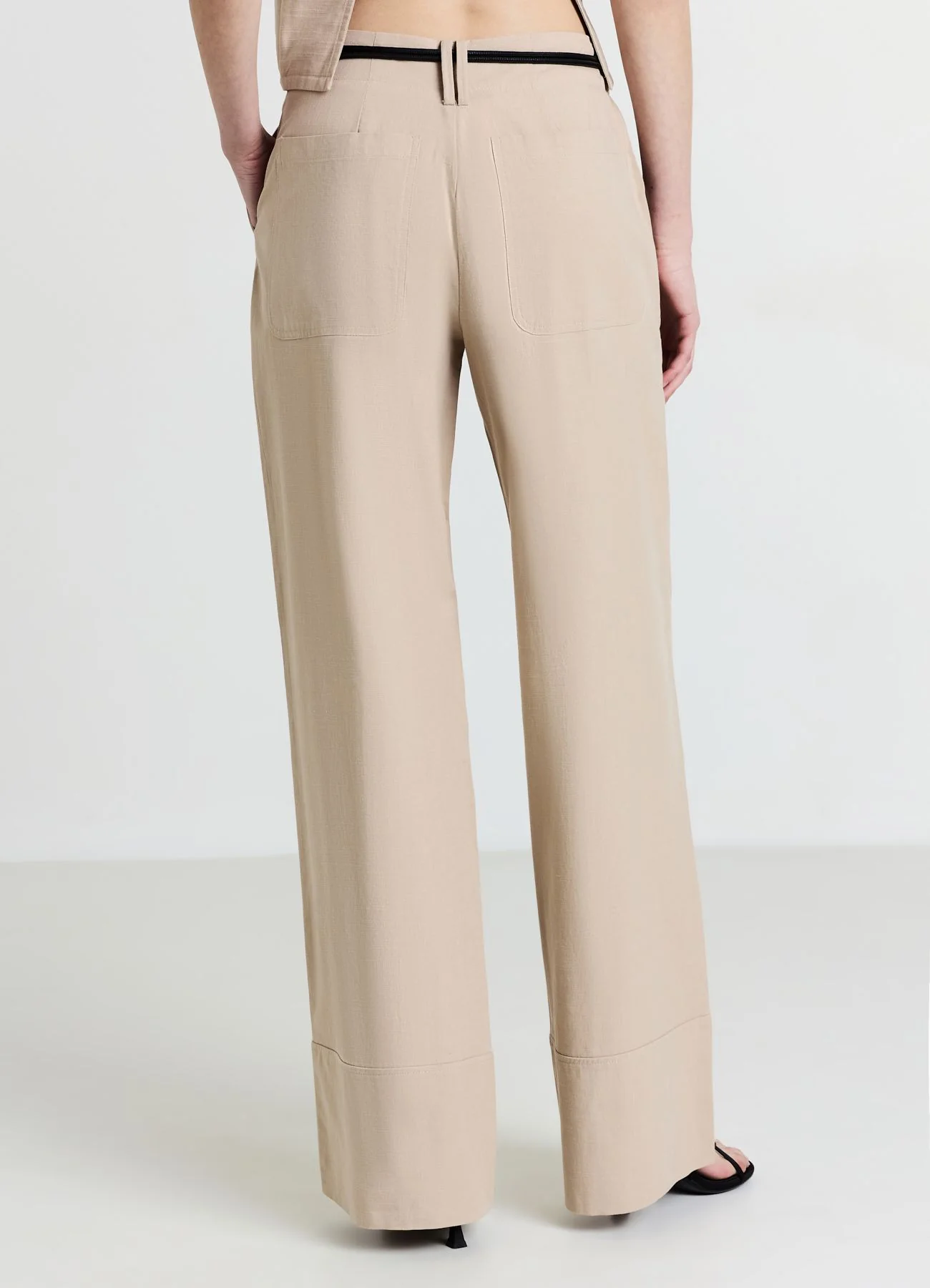 Pantalone palazzo tinta unita - Image 3