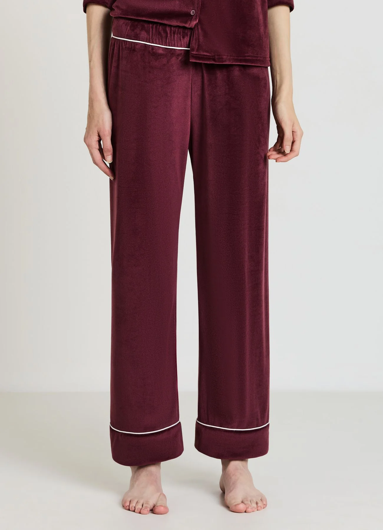 Pantalone pigiama con piping - Image 2