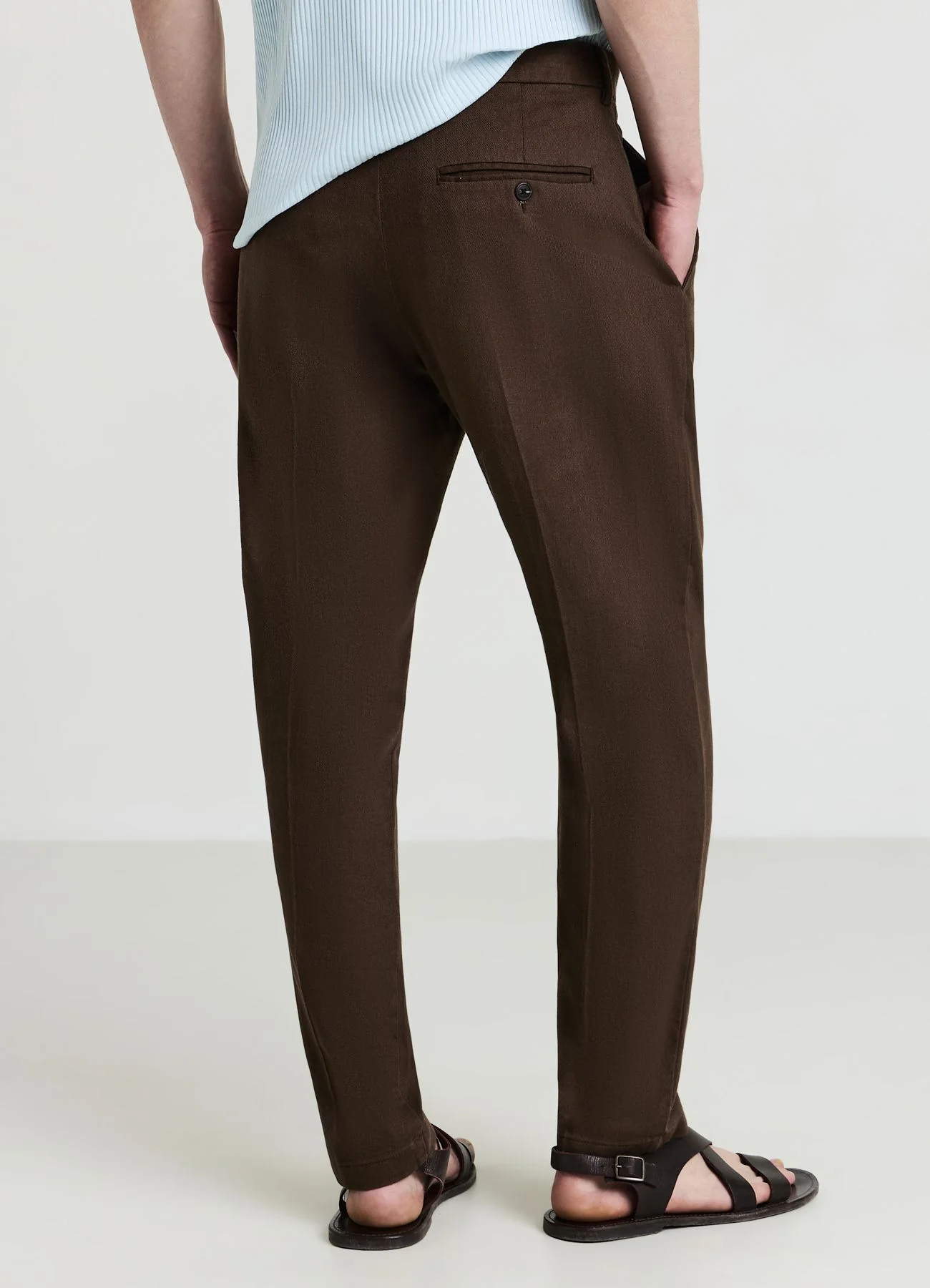 Pantalone relaxed tinta unita - Image 3