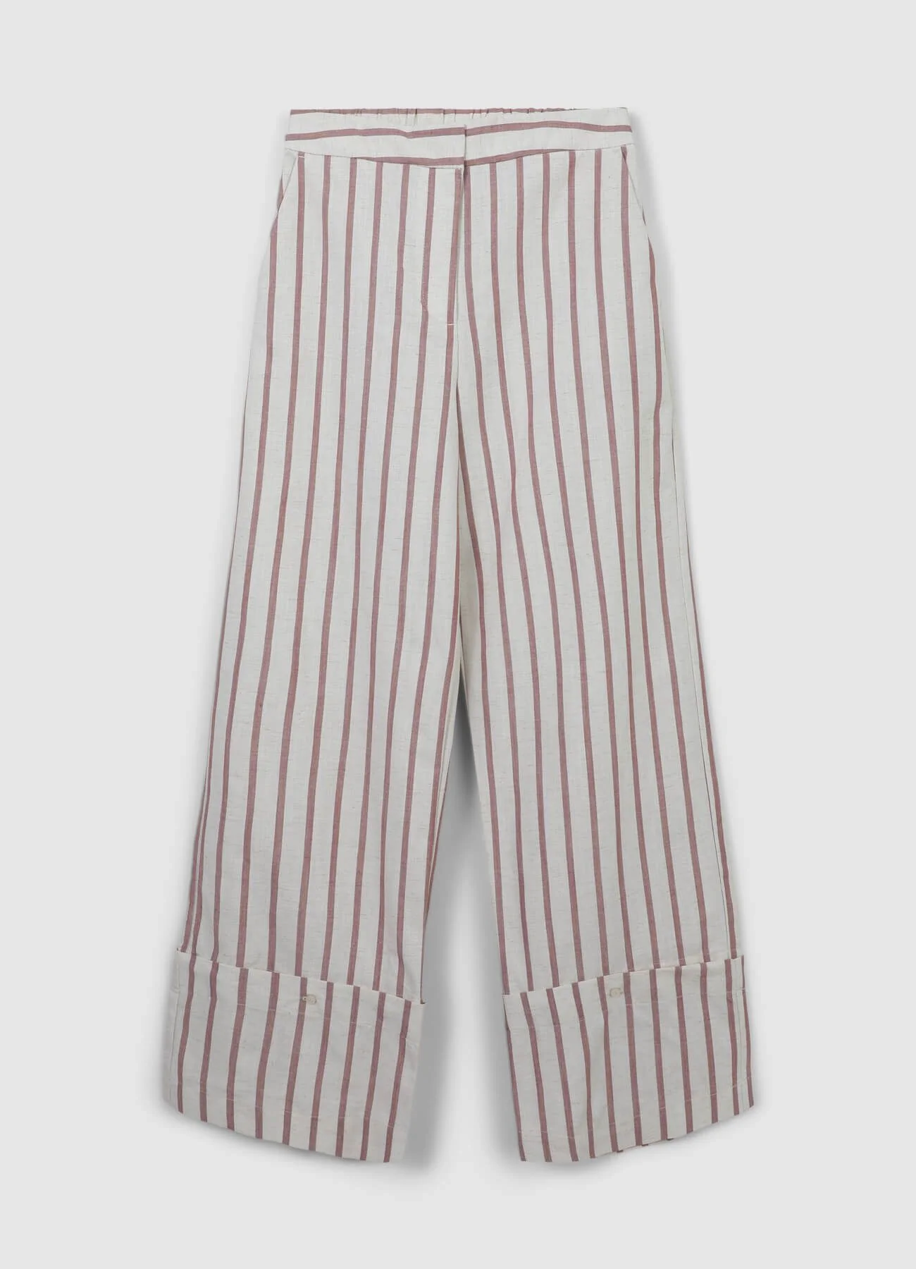 Pantalone straight a righe - Image 5