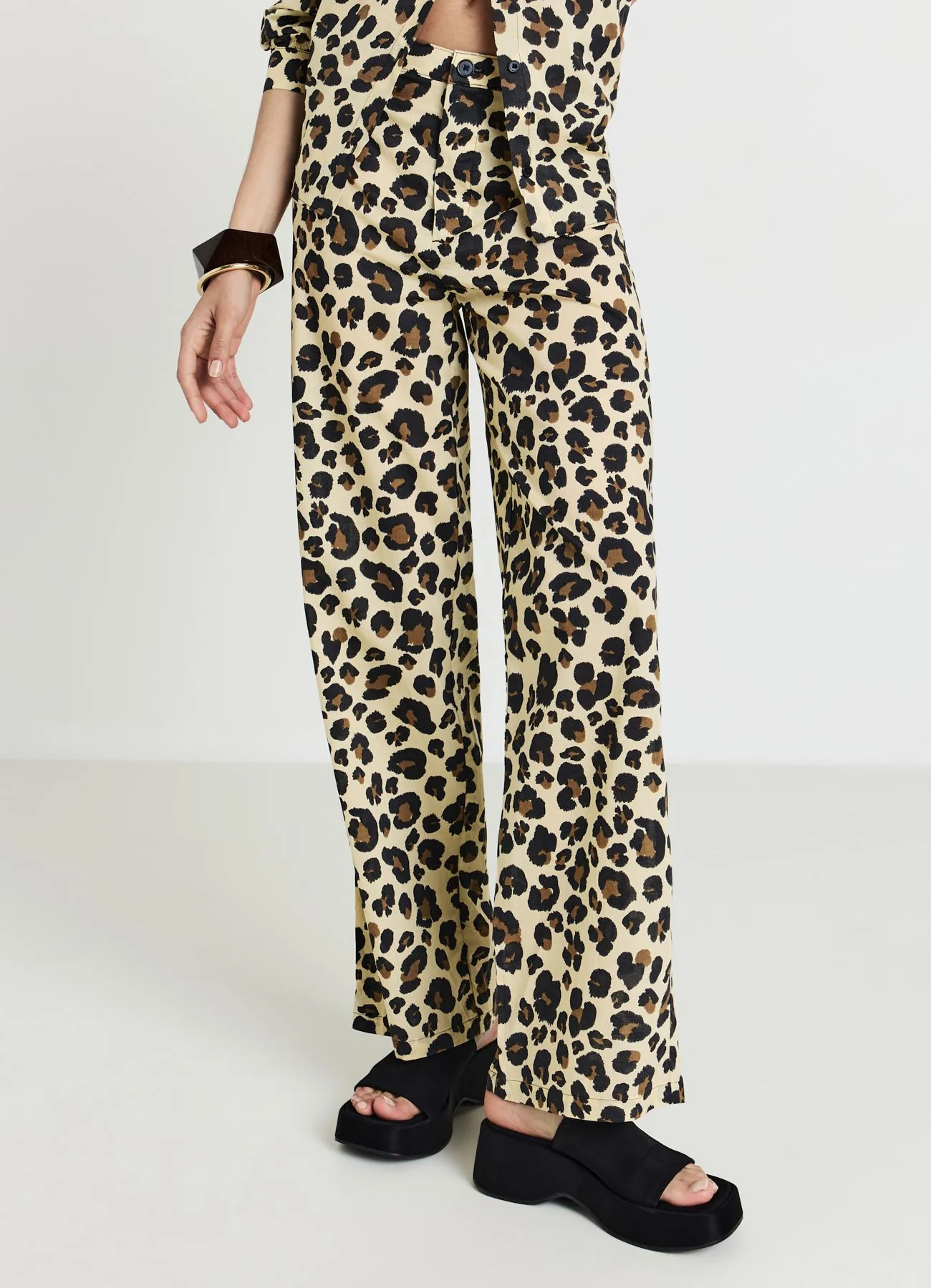 Pantalone straight animalier - Image 2