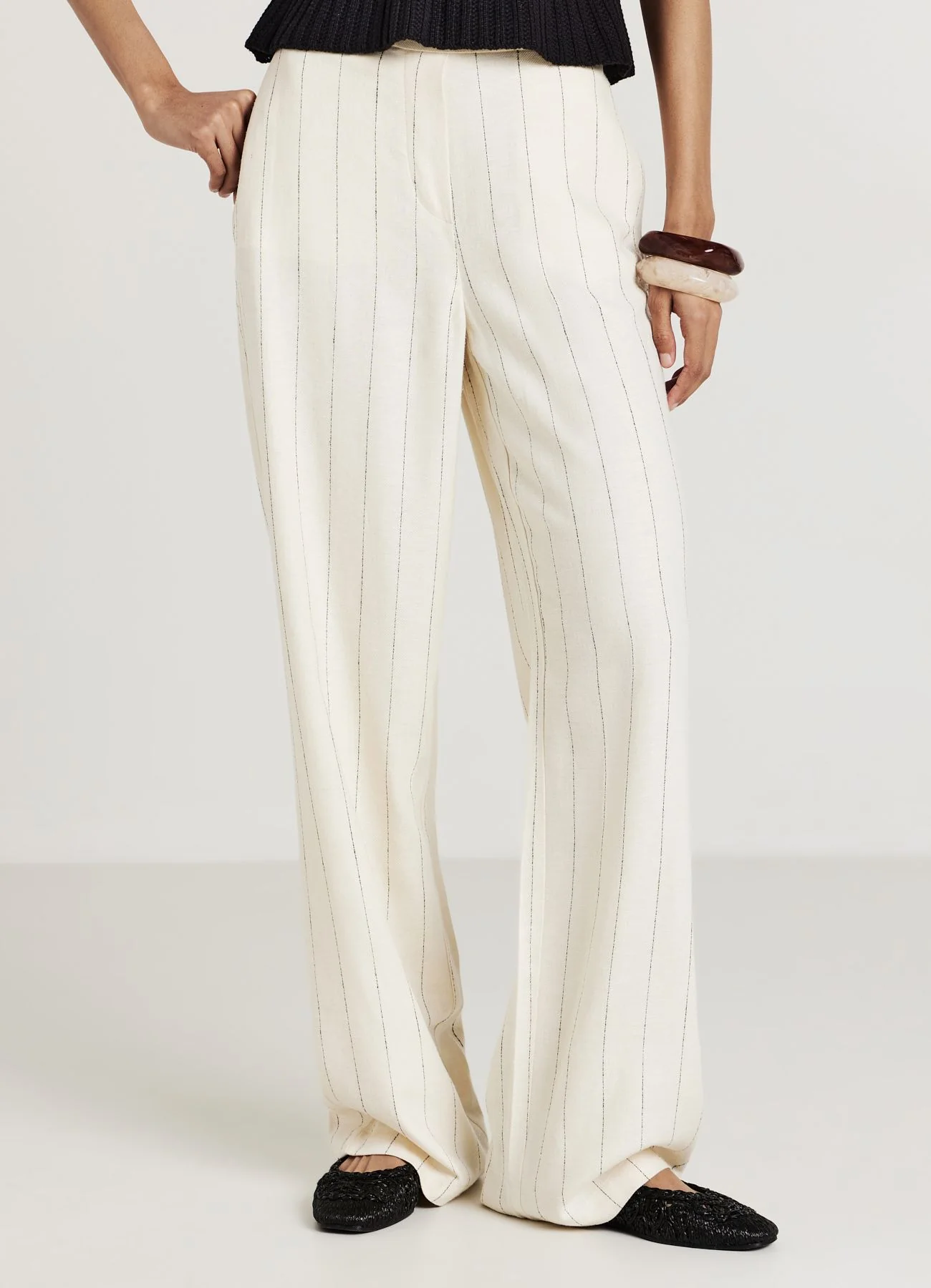 Pantalone straight gessato - Image 3