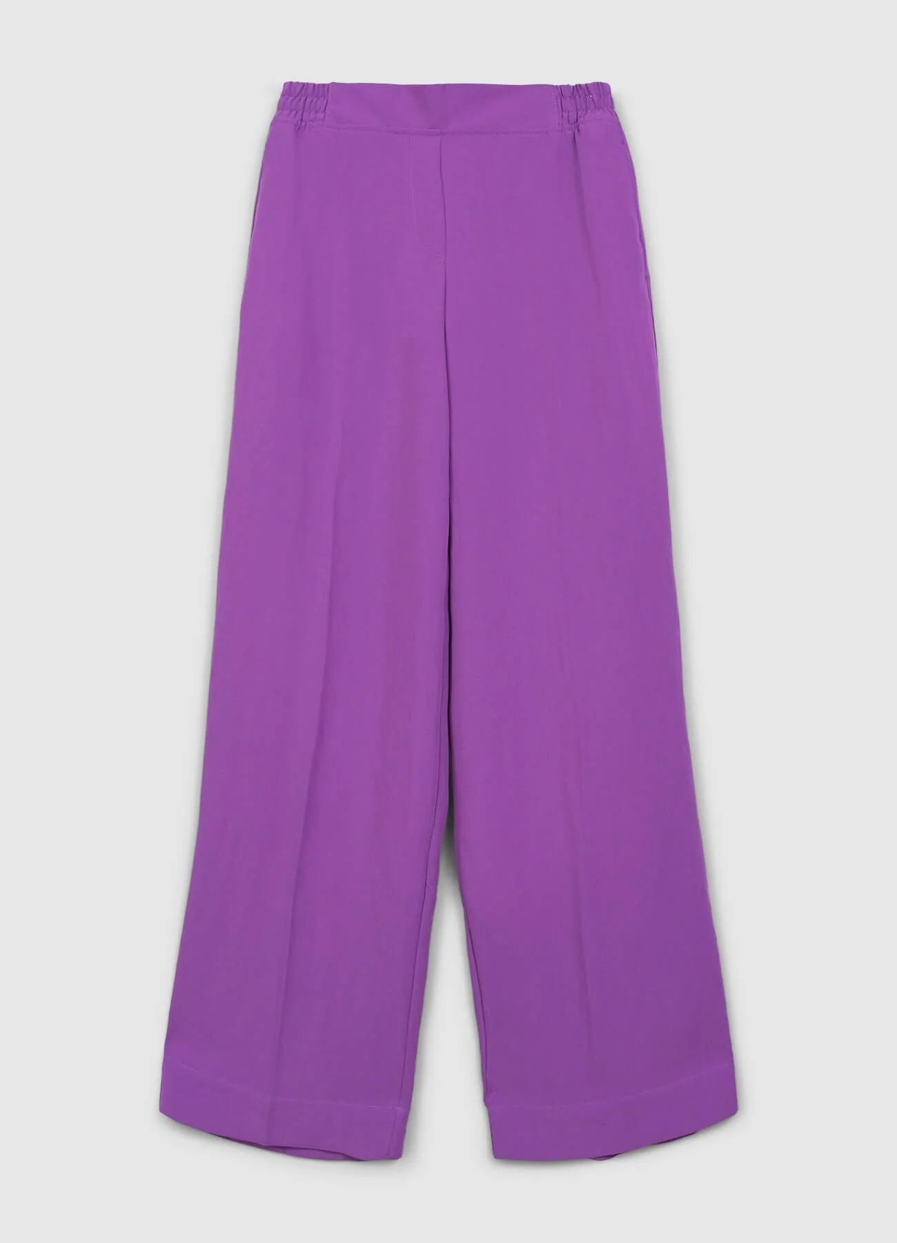 Pantalone tinta unita con elastico - Image 4