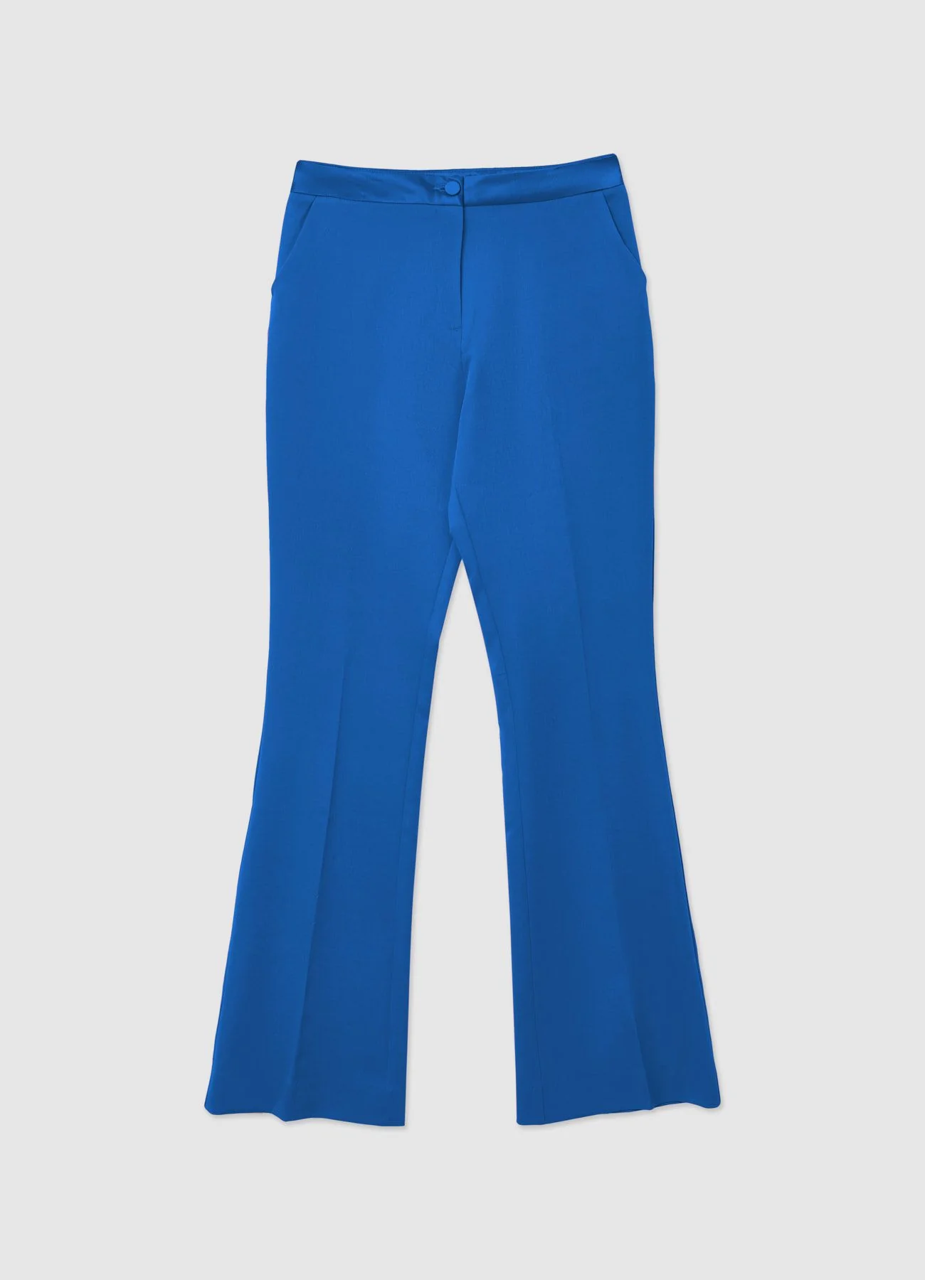 Pantalone zampa fascia simil satin - Image 4
