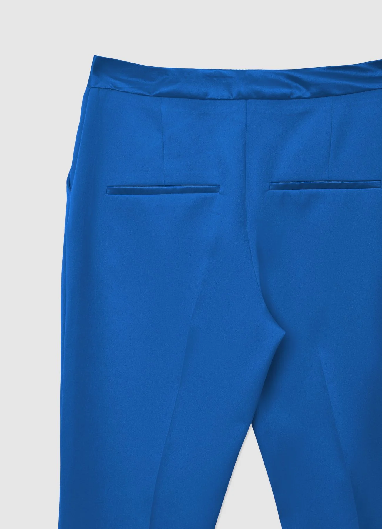 Pantalone zampa fascia simil satin - Image 6