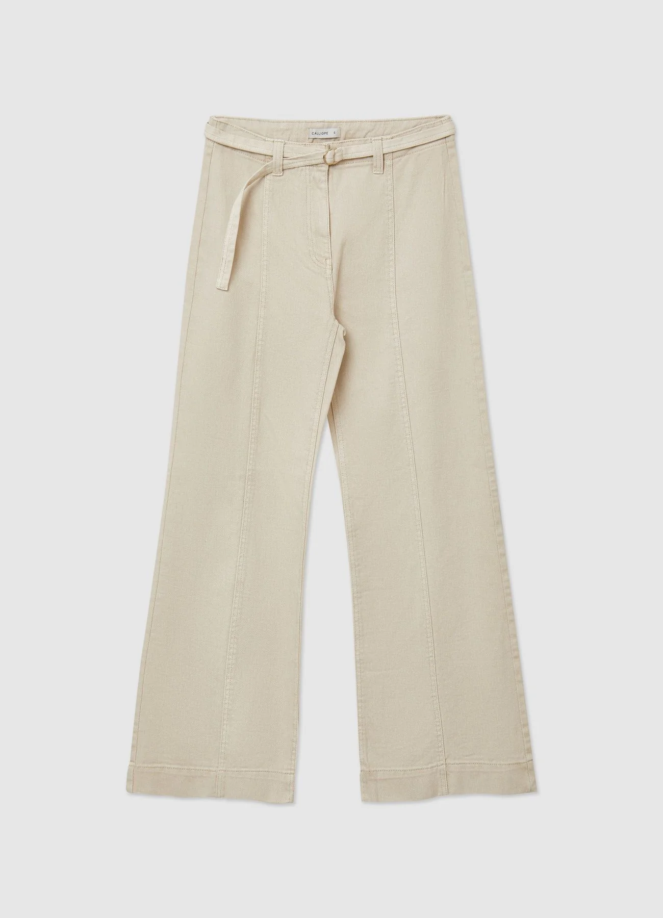 Pantaloni a palazzo con cintura - Image 5