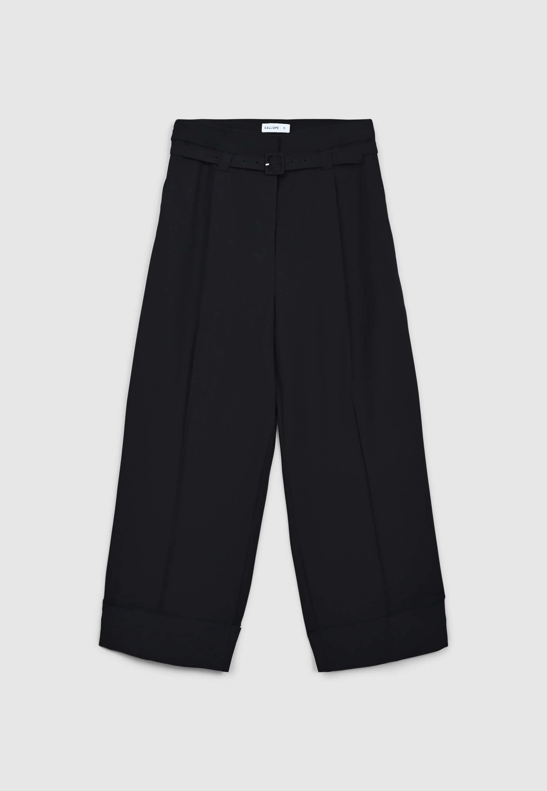 Pantaloni a palazzo con cintura - Image 4