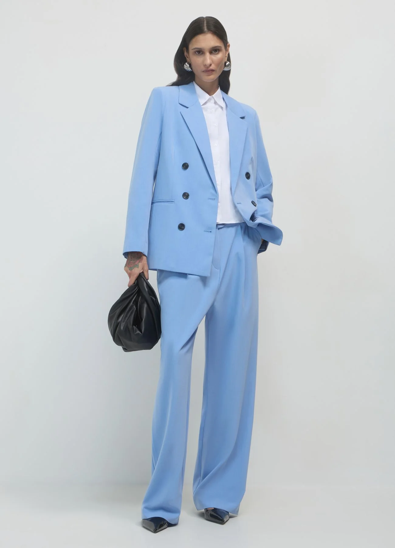 Pantaloni a palazzo con taschino - Image 3