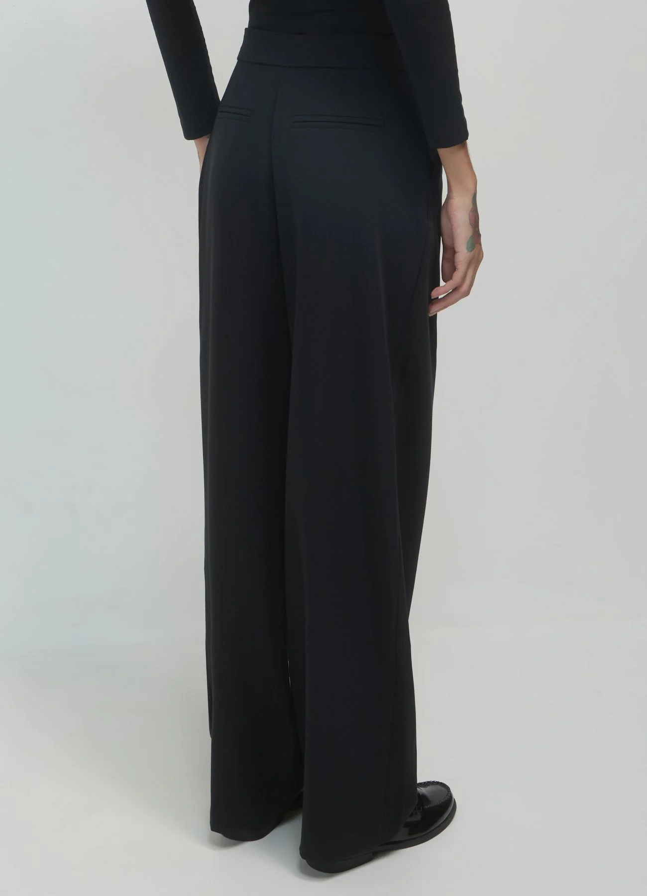 Pantaloni a palazzo con taschino - Image 3