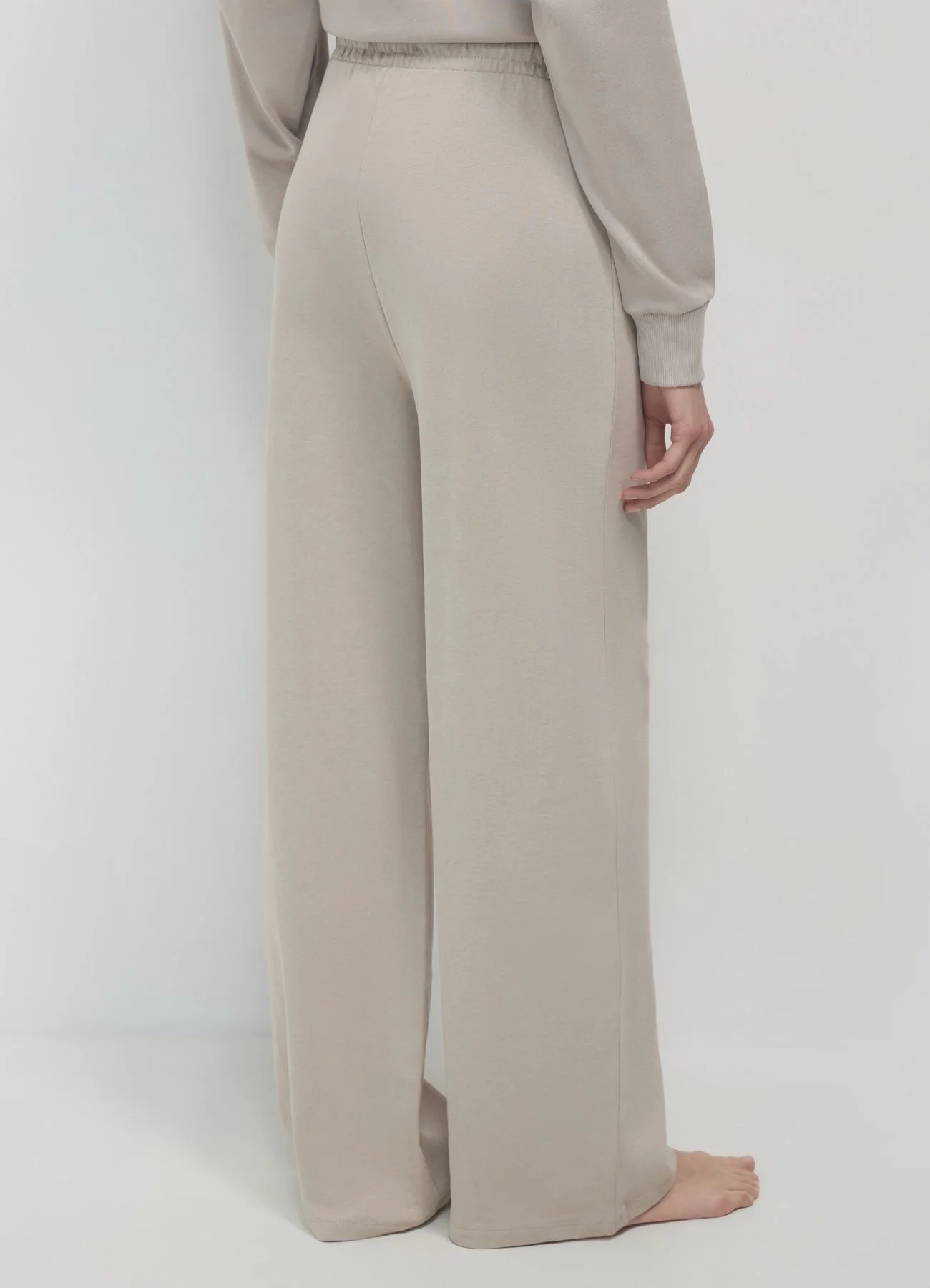Pantaloni a palazzo in felpa