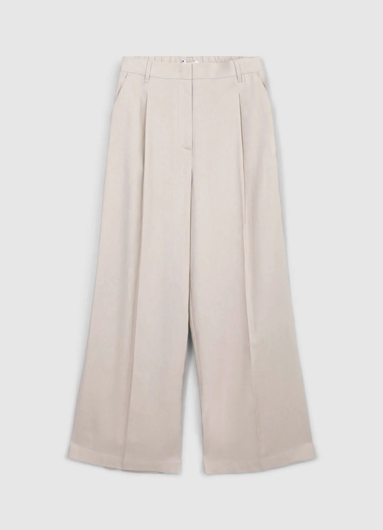 Pantaloni a palazzo misto lino - Image 4