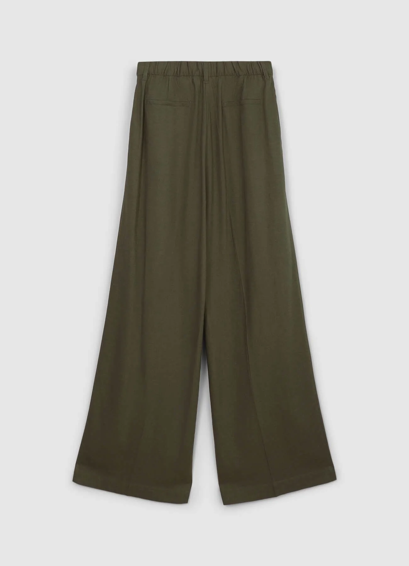 Pantaloni a palazzo misto lino - Image 4