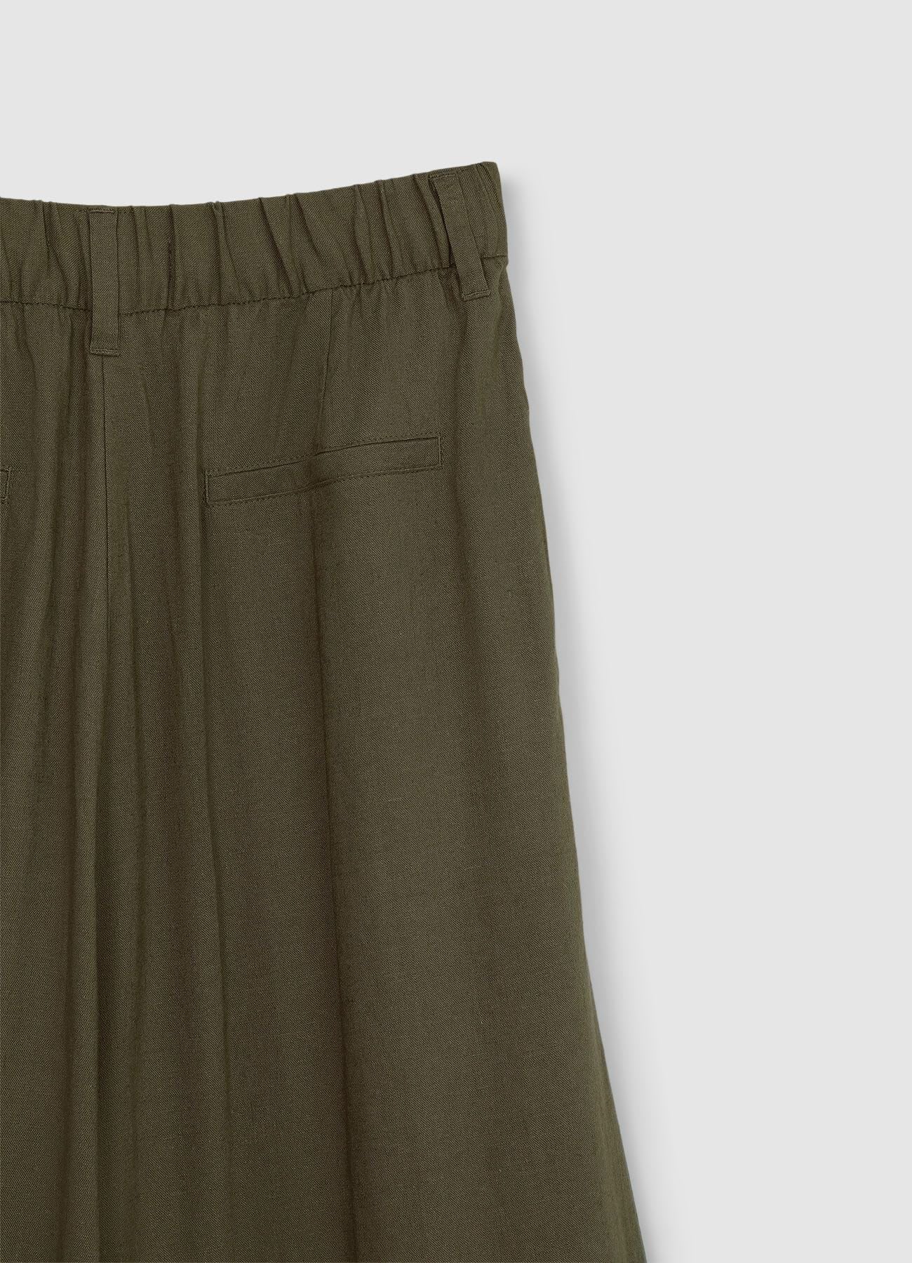 Pantaloni a palazzo misto lino - Image 6
