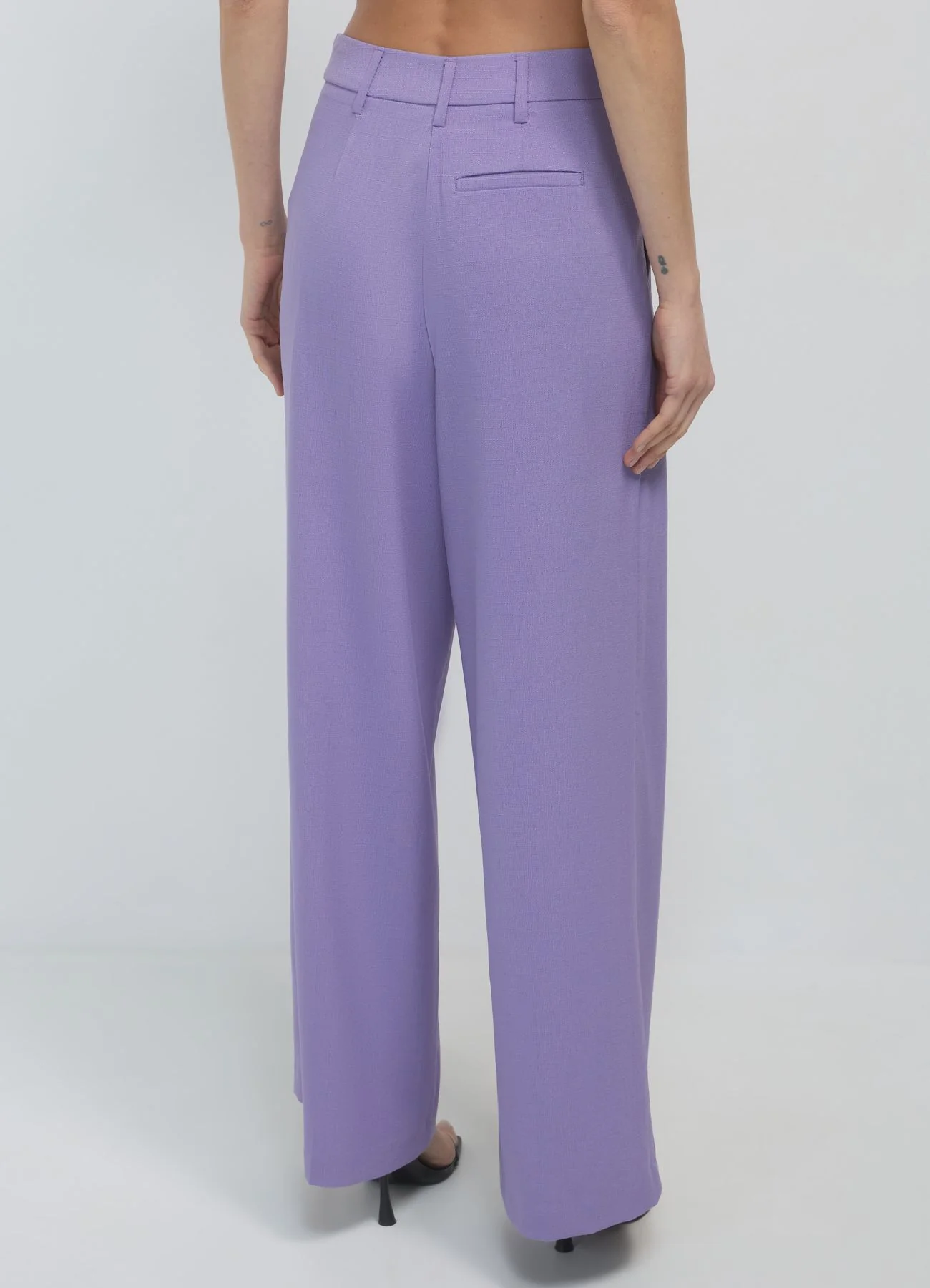 Pantaloni a palazzo tinta unita - Image 2