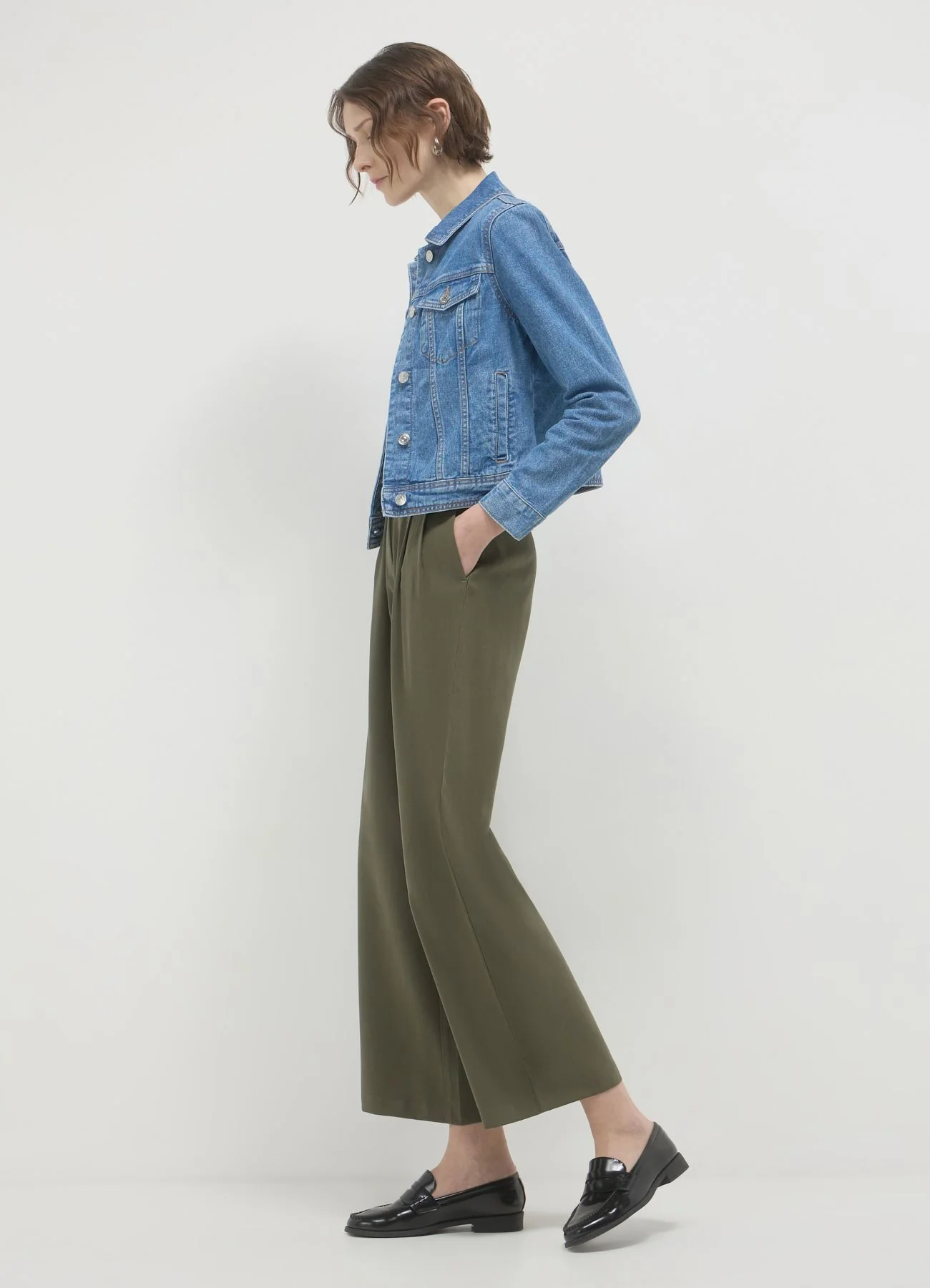 Pantaloni a palazzo tinta unita