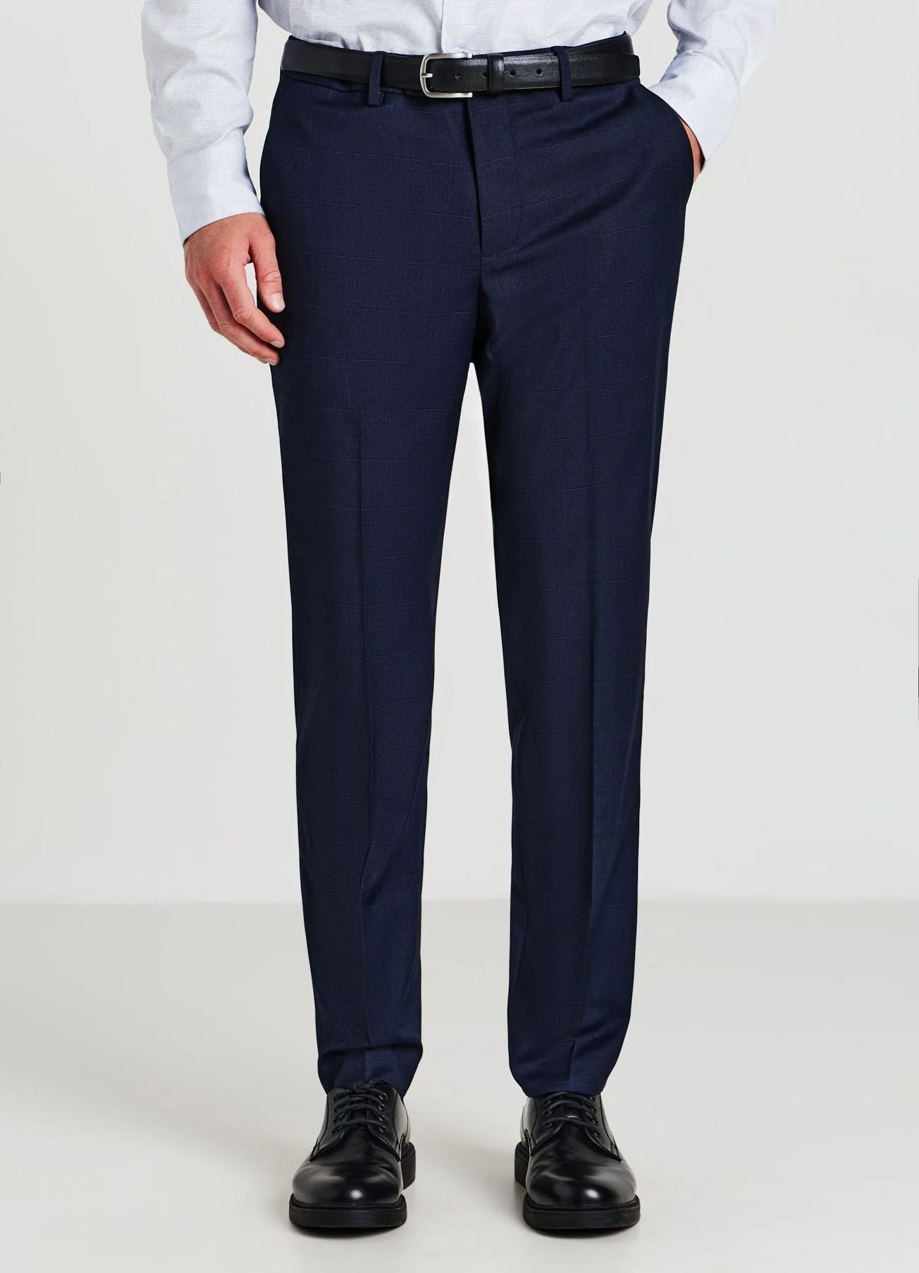 Pantaloni a quadri tono su tono - Image 3
