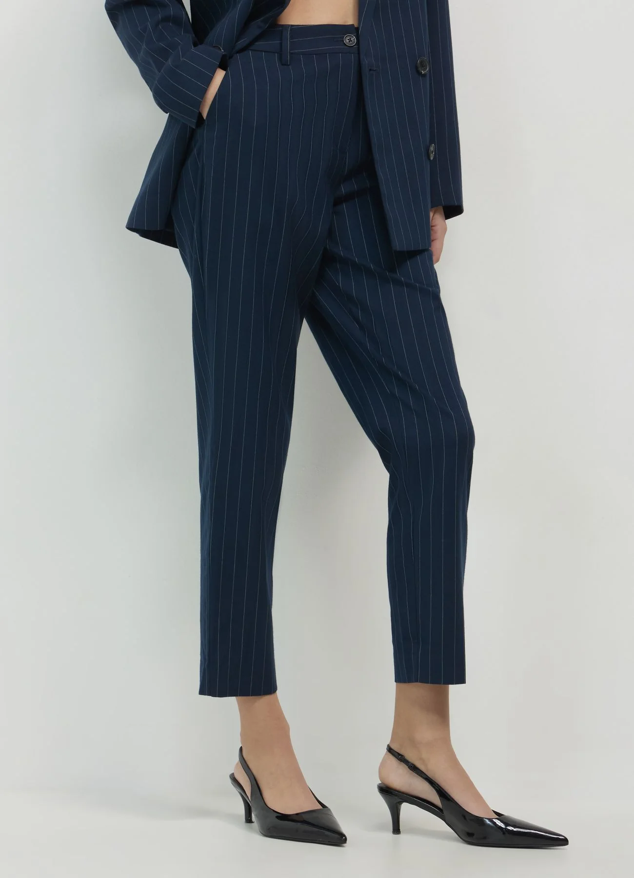 Pantaloni a sigaretta gessati - Image 2