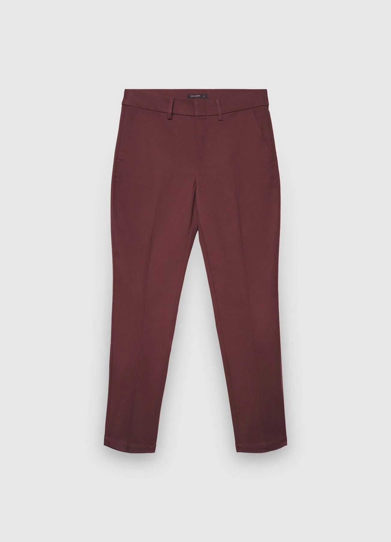 Pantaloni a sigaretta in rasatello di cotone - Image 6