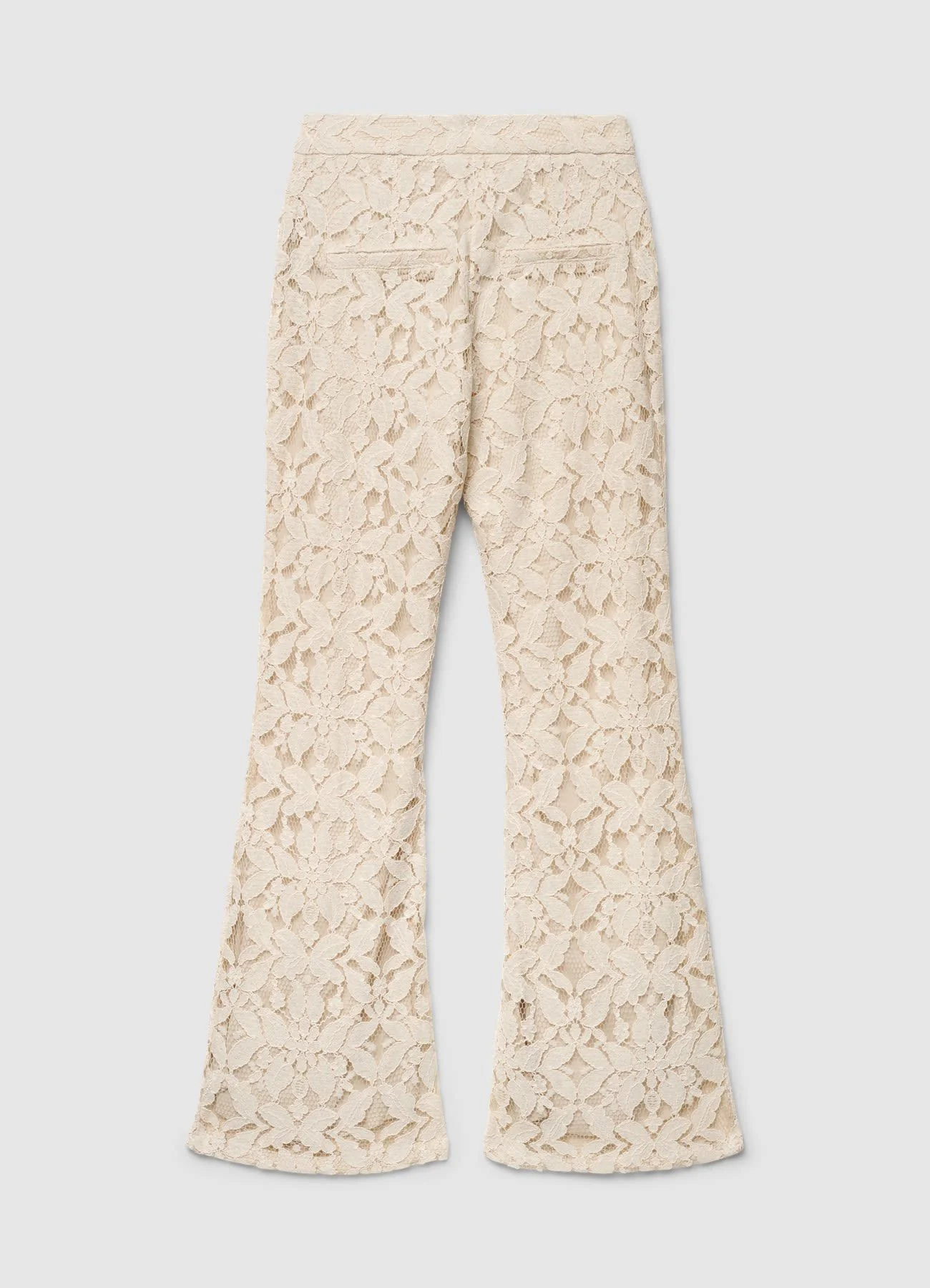 Pantaloni a zampa in pizzo - Image 5