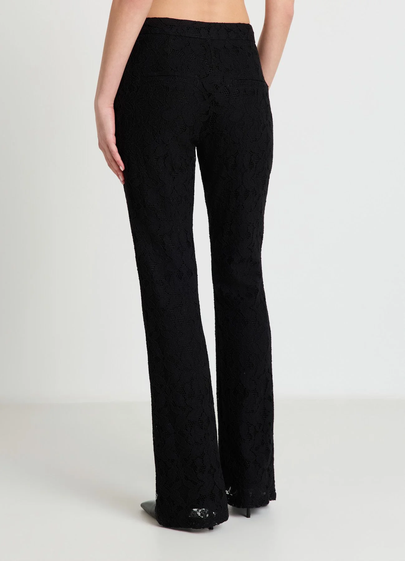 Pantaloni a zampa in pizzo - Image 2
