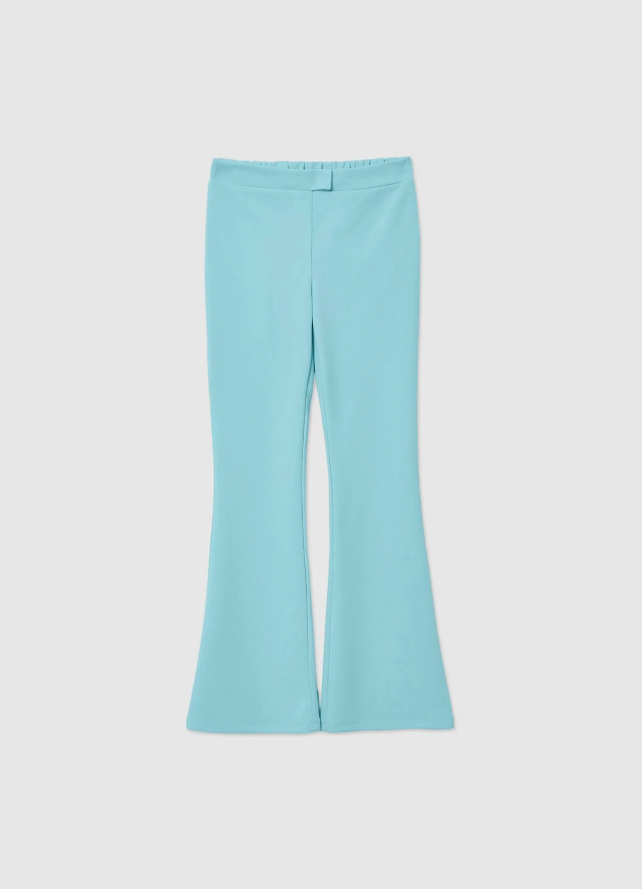 Pantaloni a zampa tinta unita - Image 2