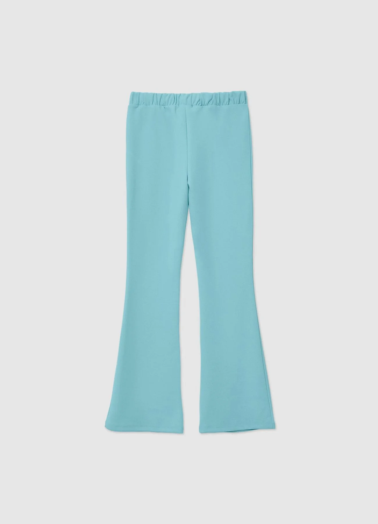 Pantaloni a zampa tinta unita - Image 3