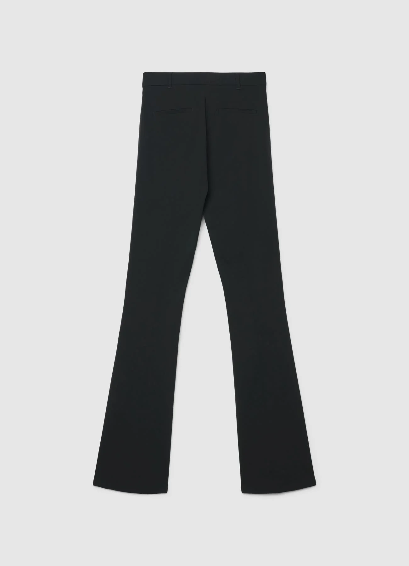 Pantaloni a zampa tinta unita - Image 6
