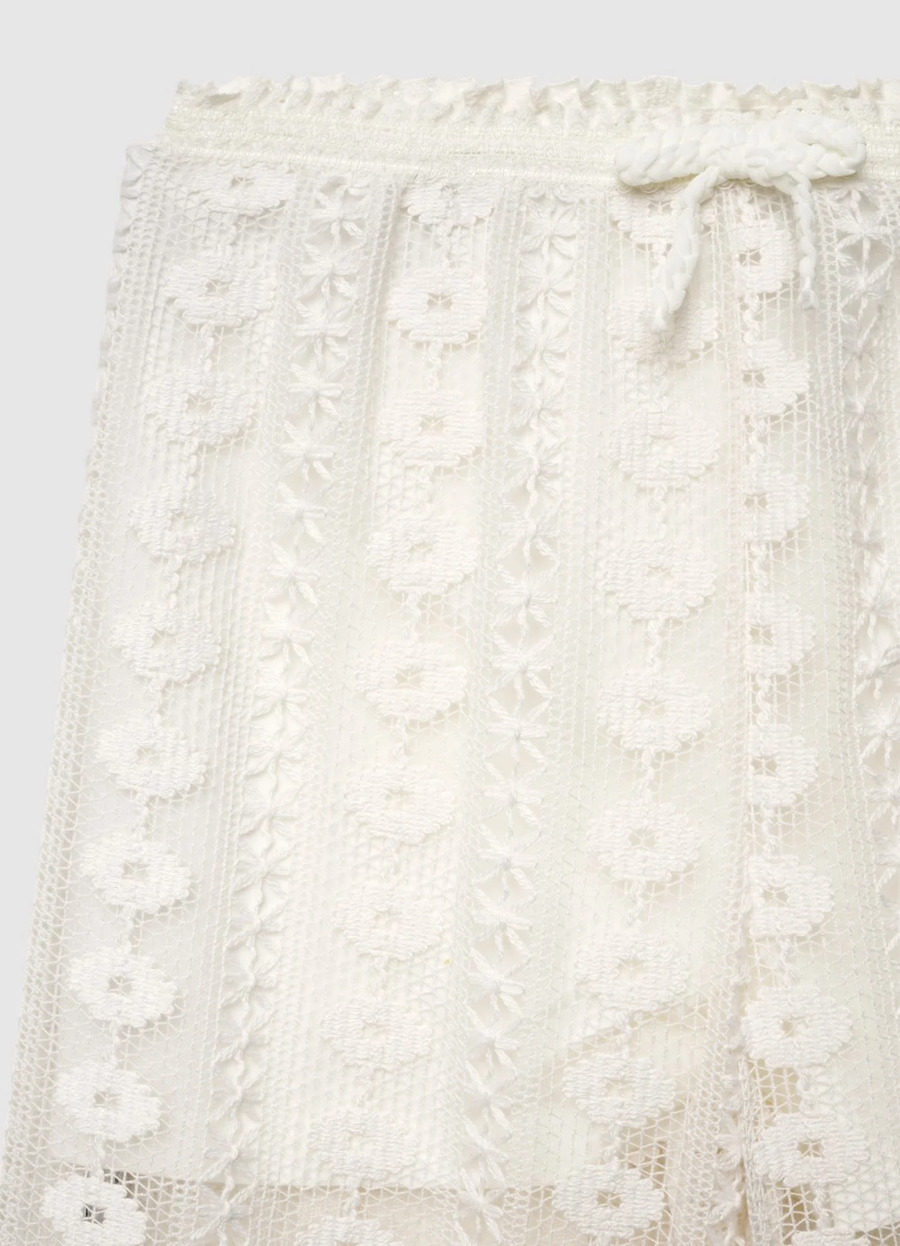 Pantaloni ampi in pizzo con coulisse - Image 3