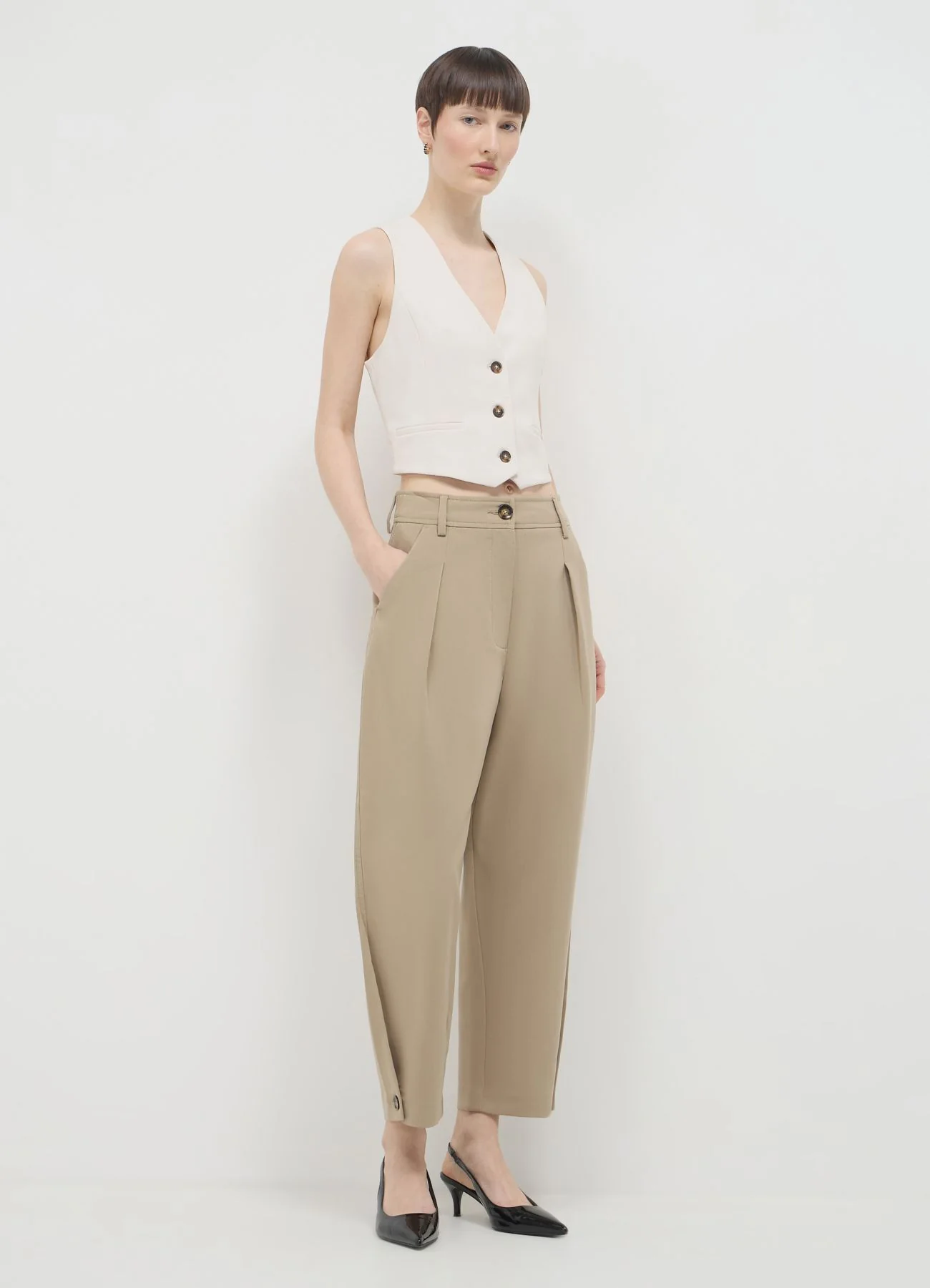 Pantaloni barrel fit