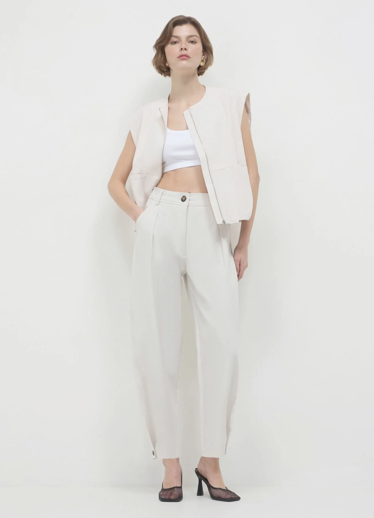 Pantaloni barrel fit - Image 2