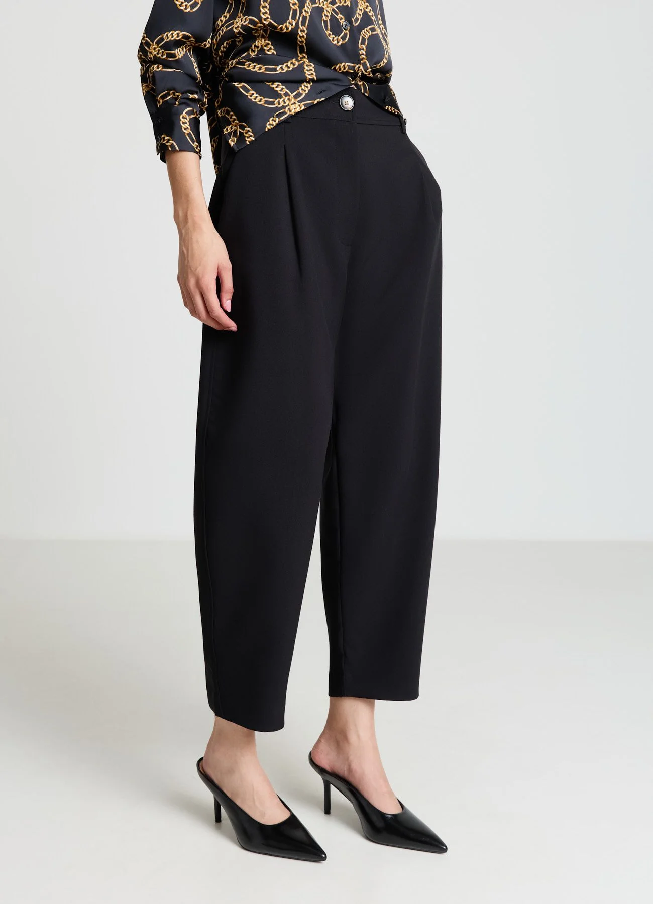 Pantaloni barrel fit