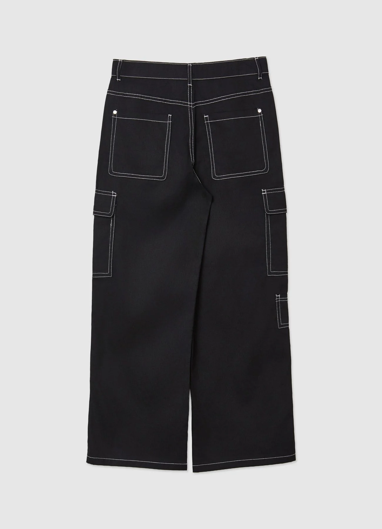 Pantaloni cargo con cuciture a contrasto - Image 3