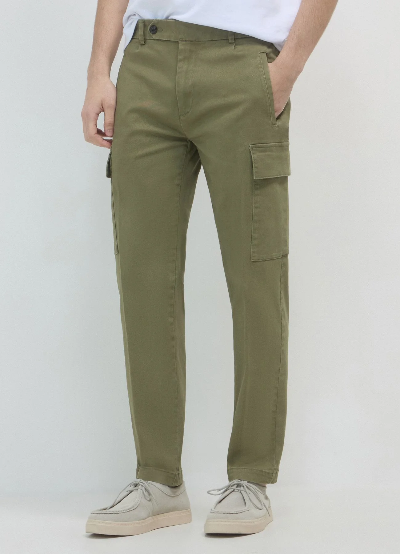 Pantaloni cargo in cotone - Image 2