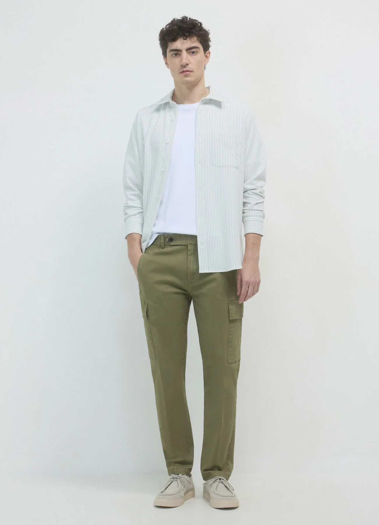 Pantaloni cargo in cotone - Image 3