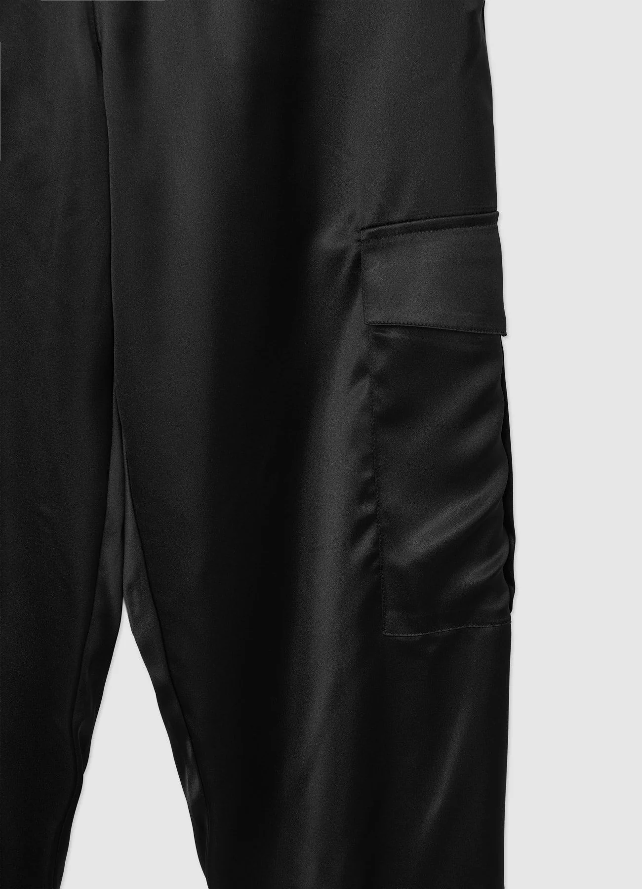 Pantaloni cargo similsatin - Image 4