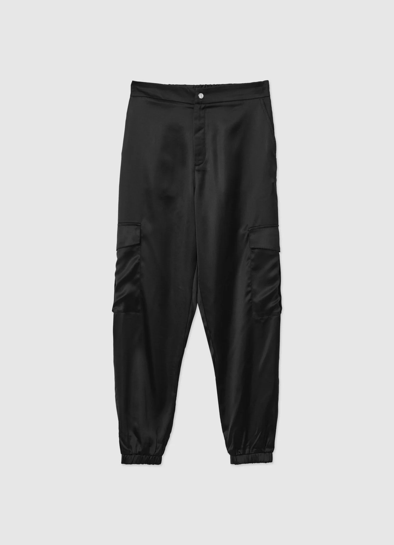 Pantaloni cargo similsatin - Image 5