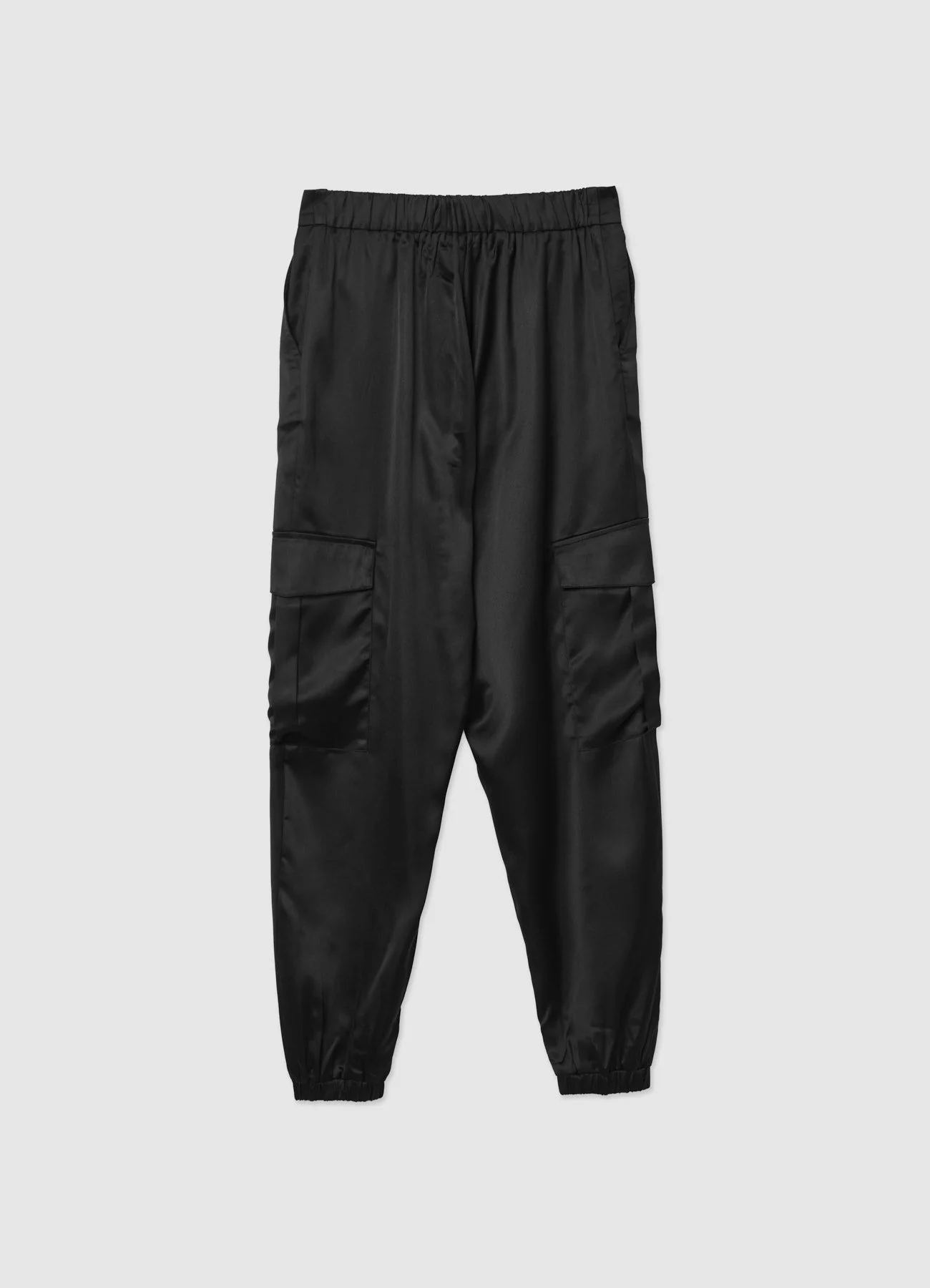Pantaloni cargo similsatin - Image 6