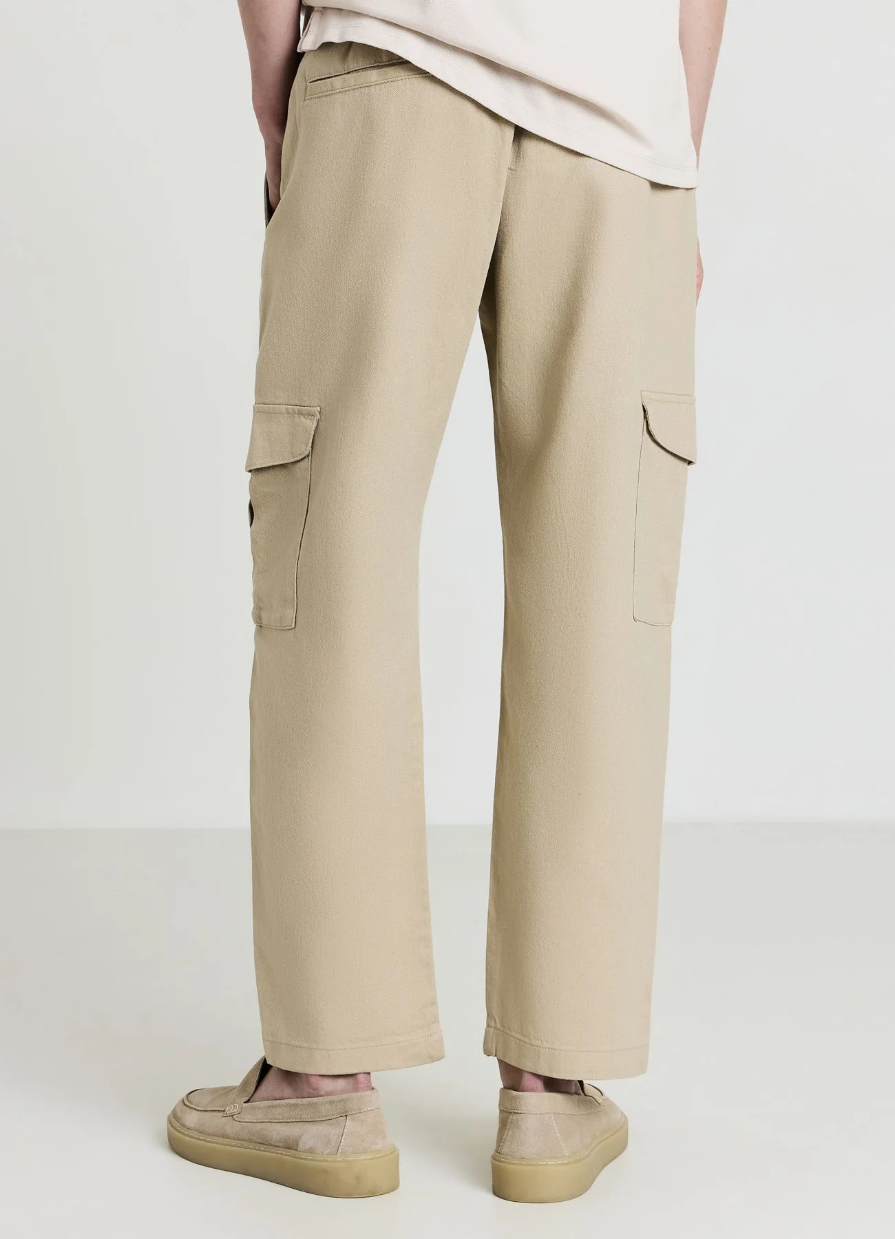 Pantaloni cargo tinta unita