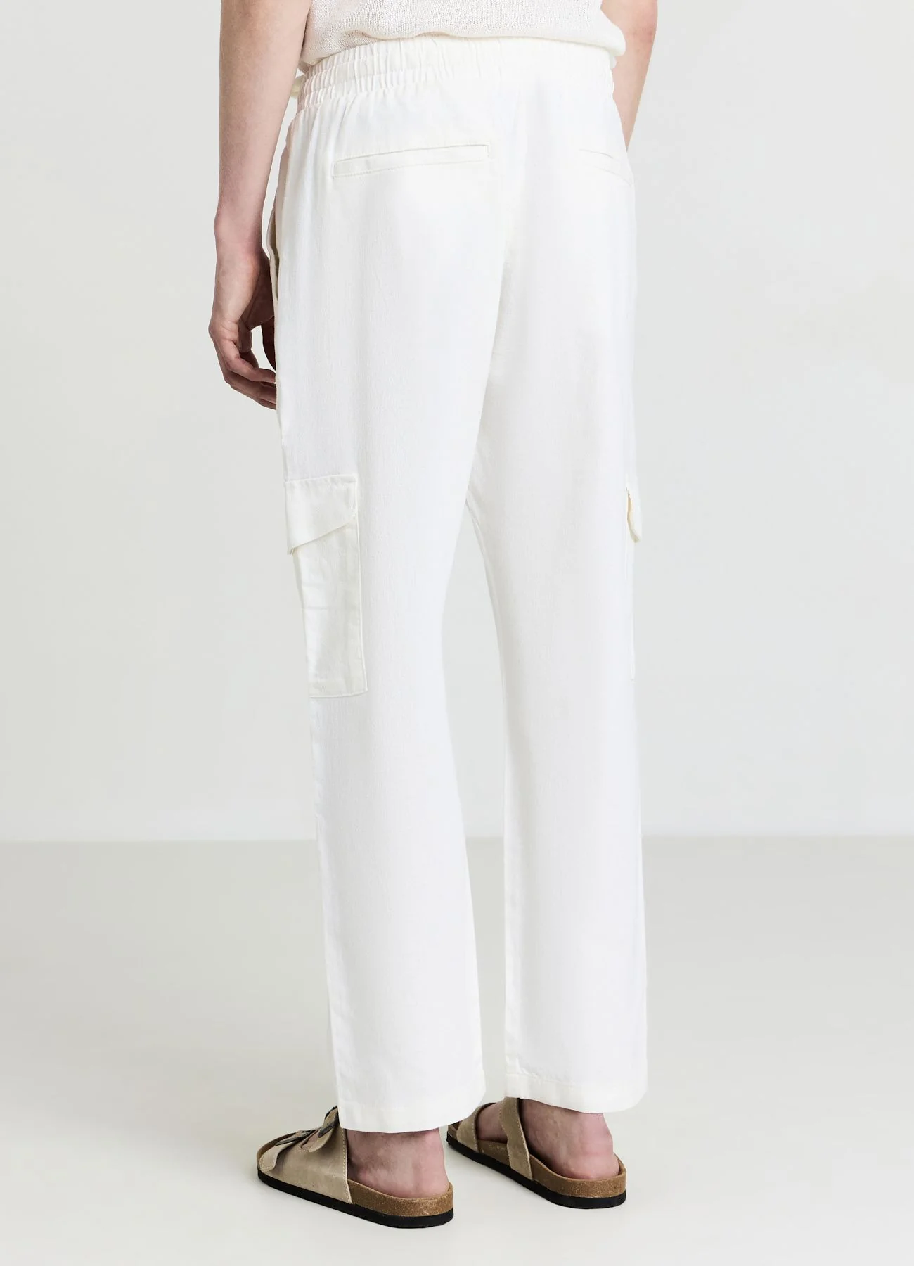 Pantaloni cargo tinta unita