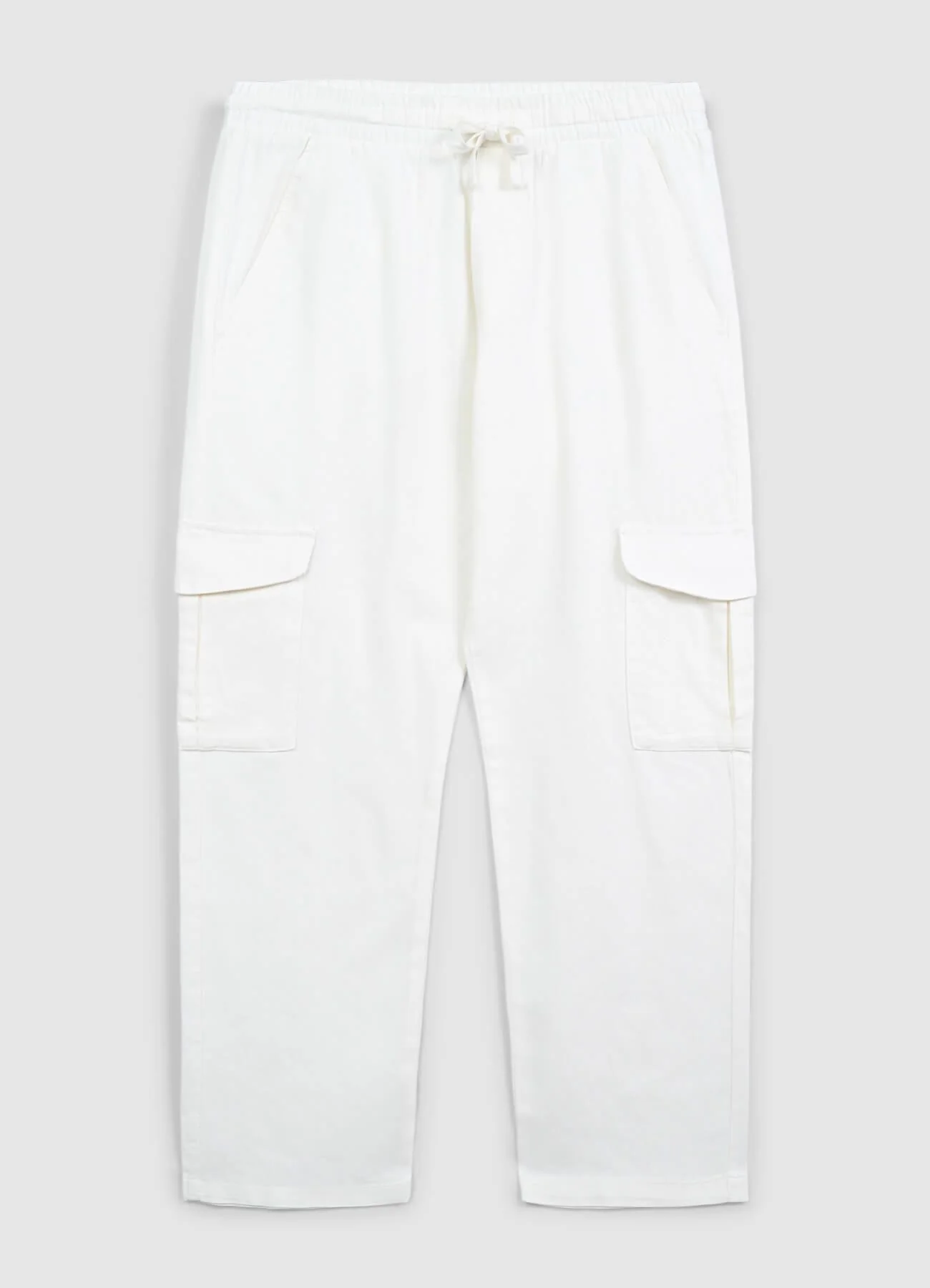 Pantaloni cargo tinta unita - Image 4
