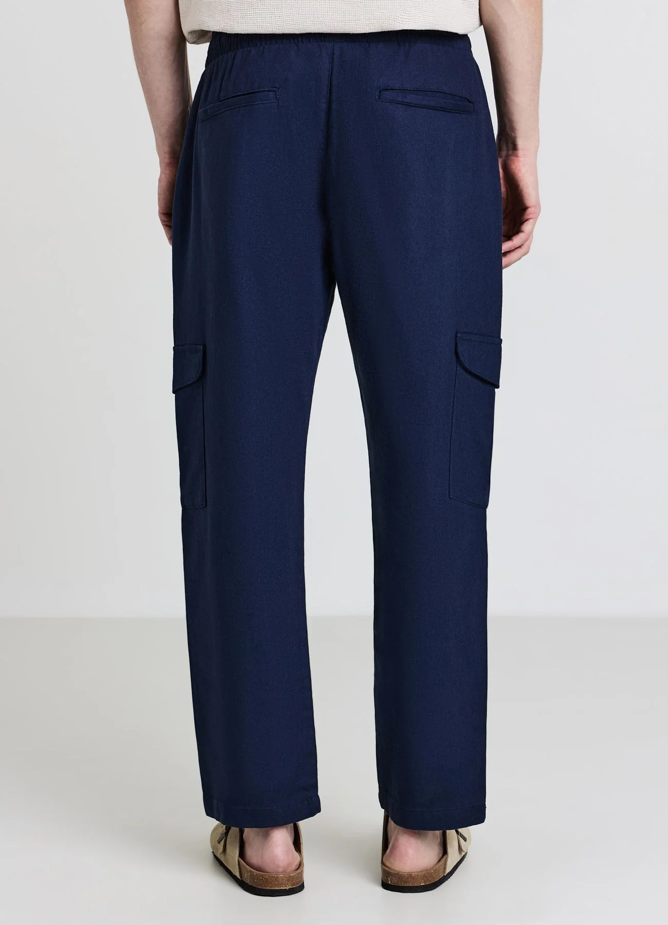 Pantaloni cargo tinta unita