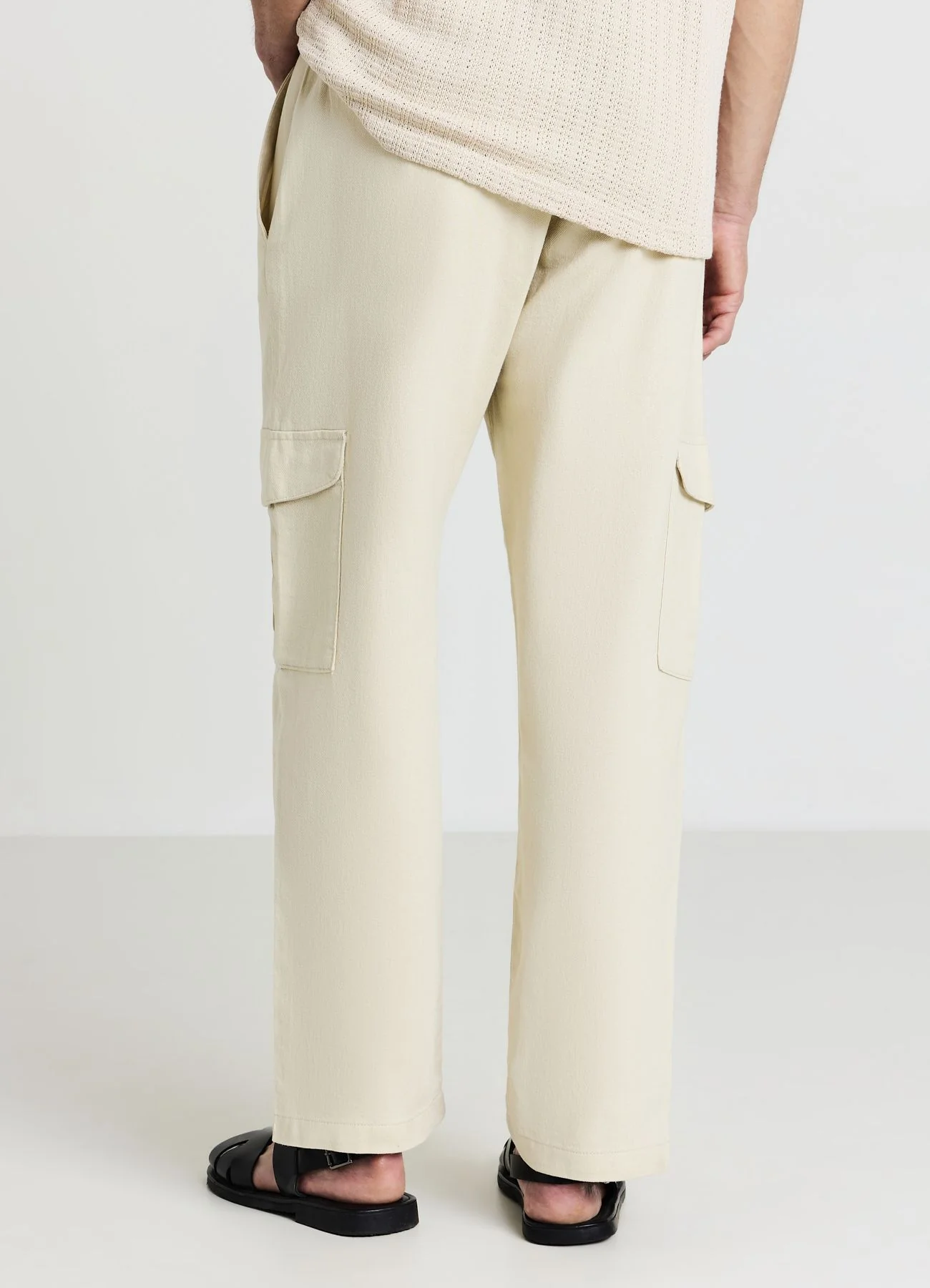 Pantaloni cargo tinta unita